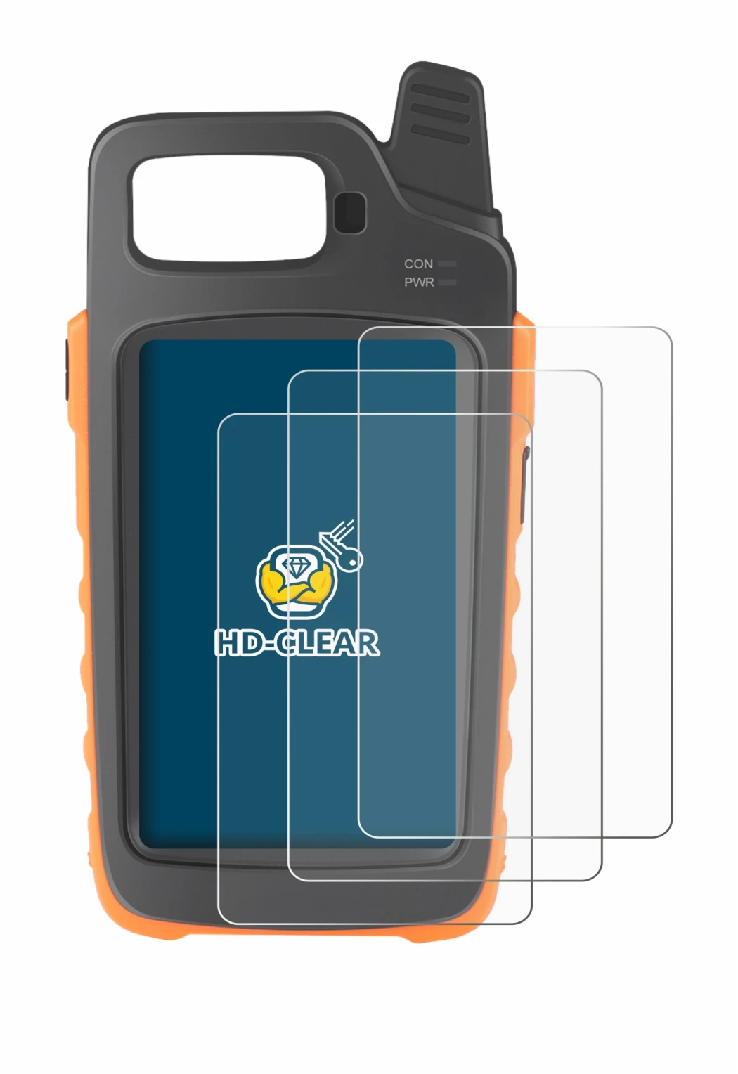Immagine del dispositivo Xhorse Key Tool Max Pro con un'ampia varietà di protezioni per lo schermo.