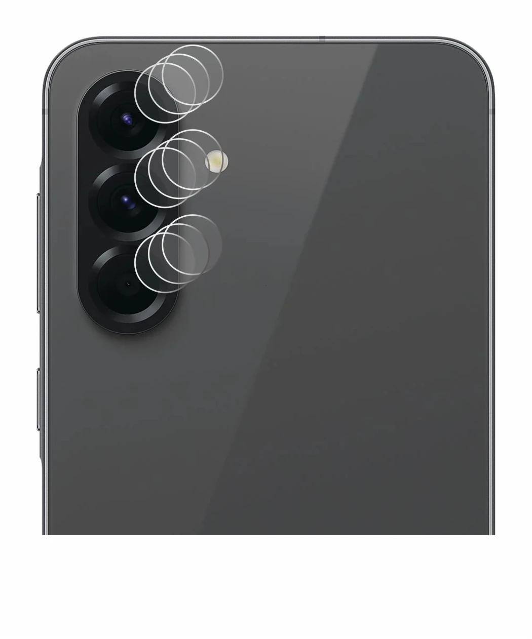 Immagine del dispositivo Samsung Galaxy A56 5G (SOLO Fotocamera) con un'ampia varietà di protezioni per lo schermo.