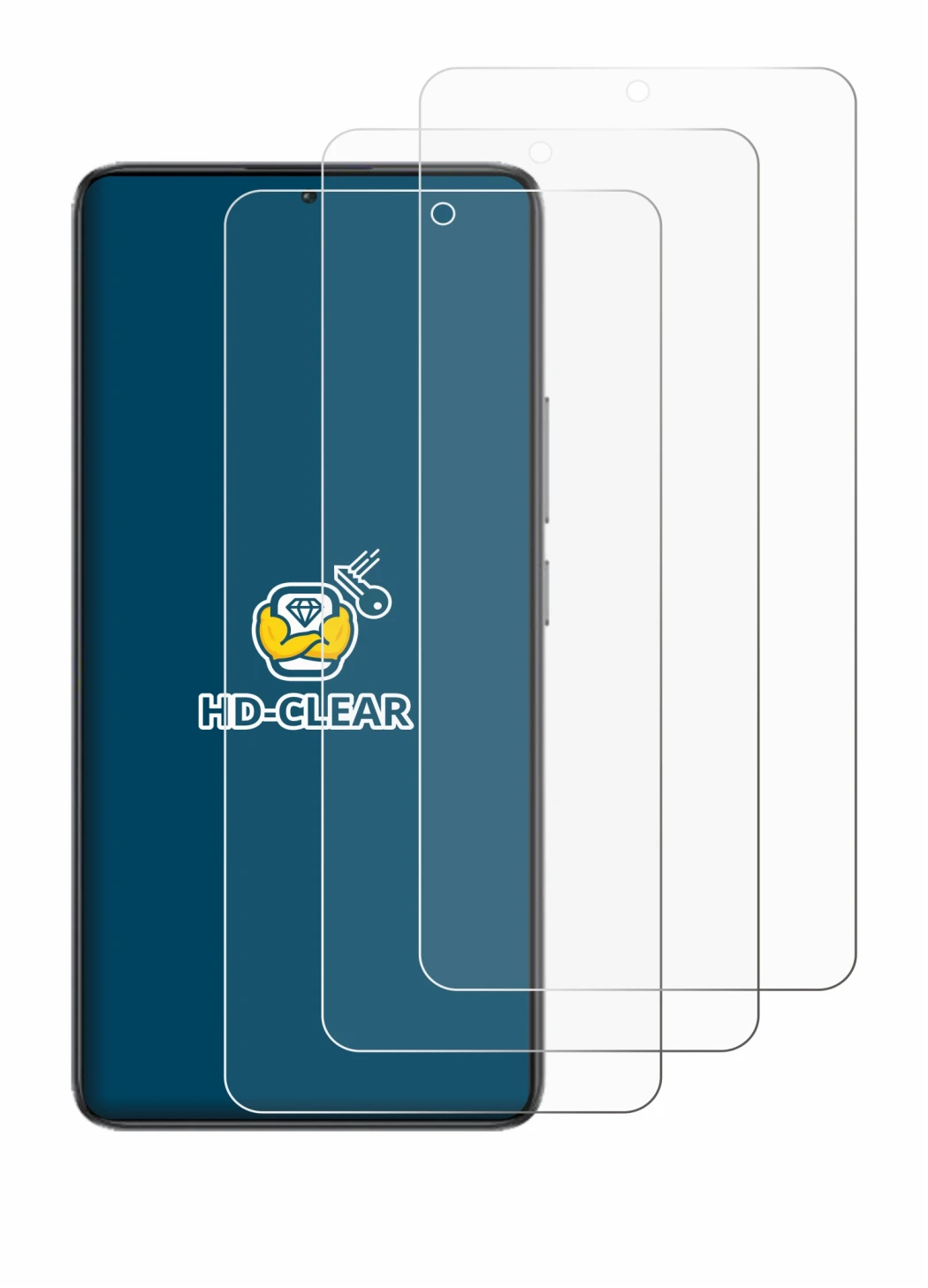 Immagine del dispositivo Xiaomi Poco F7 Ultra con un'ampia varietà di protezioni per lo schermo.