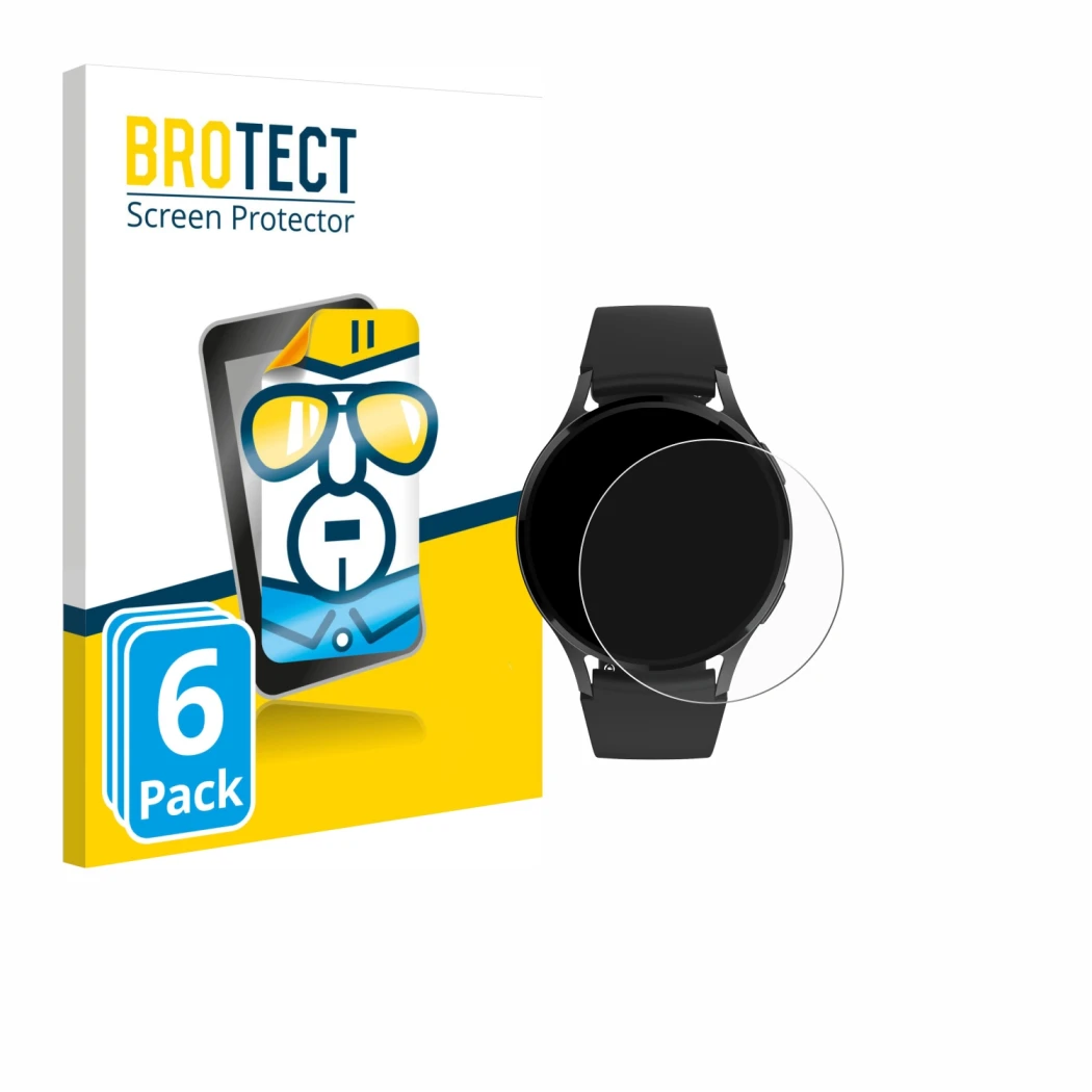 Parte frontale di una confezione del prodotto con il logo del marchio BROTECT. Accanto è raffigurato il dispositivo Levowatch 