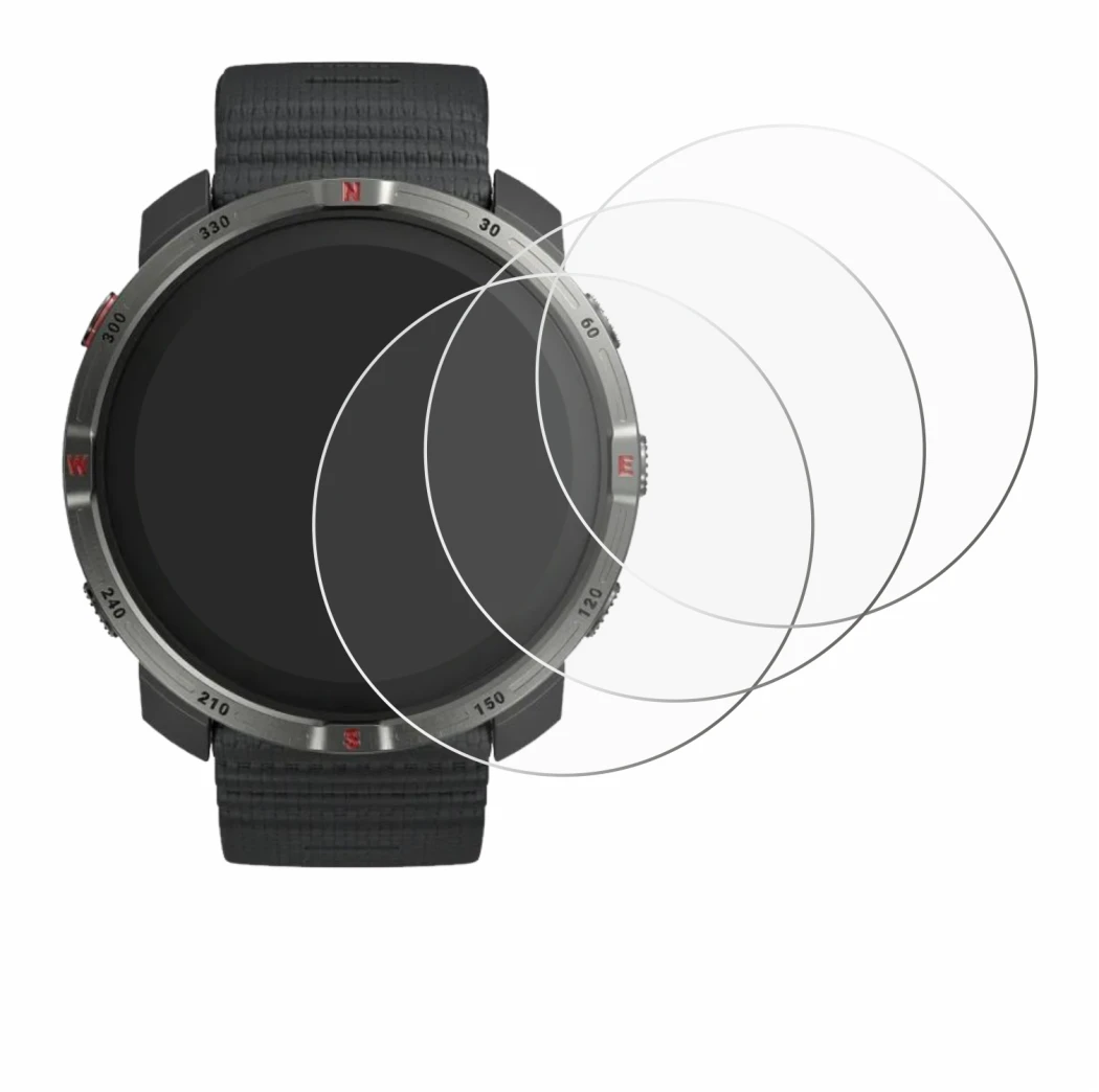 Immagine del dispositivo Polar Grit X2 con un'ampia varietà di protezioni per lo schermo.