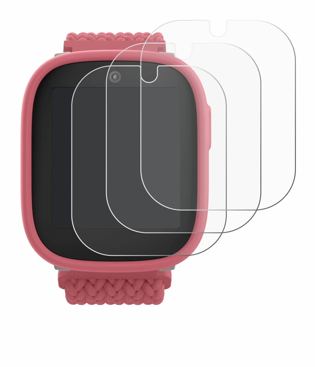 Immagine del dispositivo Xplora X6 Play 2025 (2a generazione) con un'ampia varietà di protezioni per lo schermo.