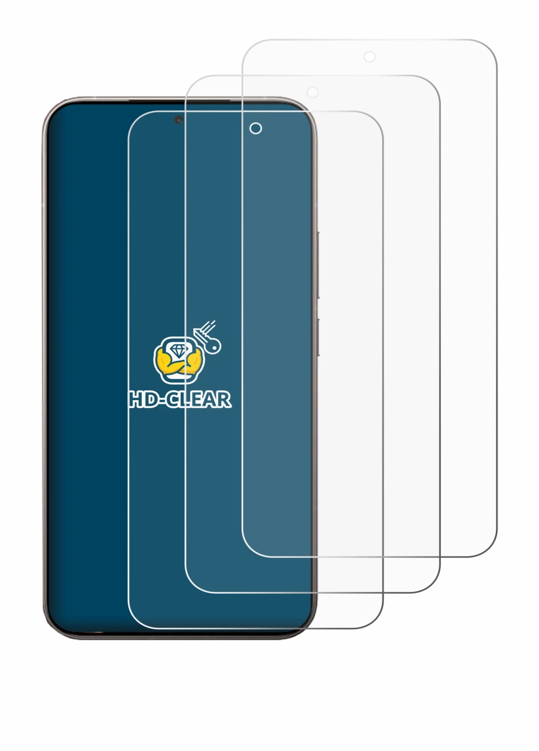 Immagine del dispositivo Xiaomi 15T Pro con un'ampia varietà di protezioni per lo schermo.