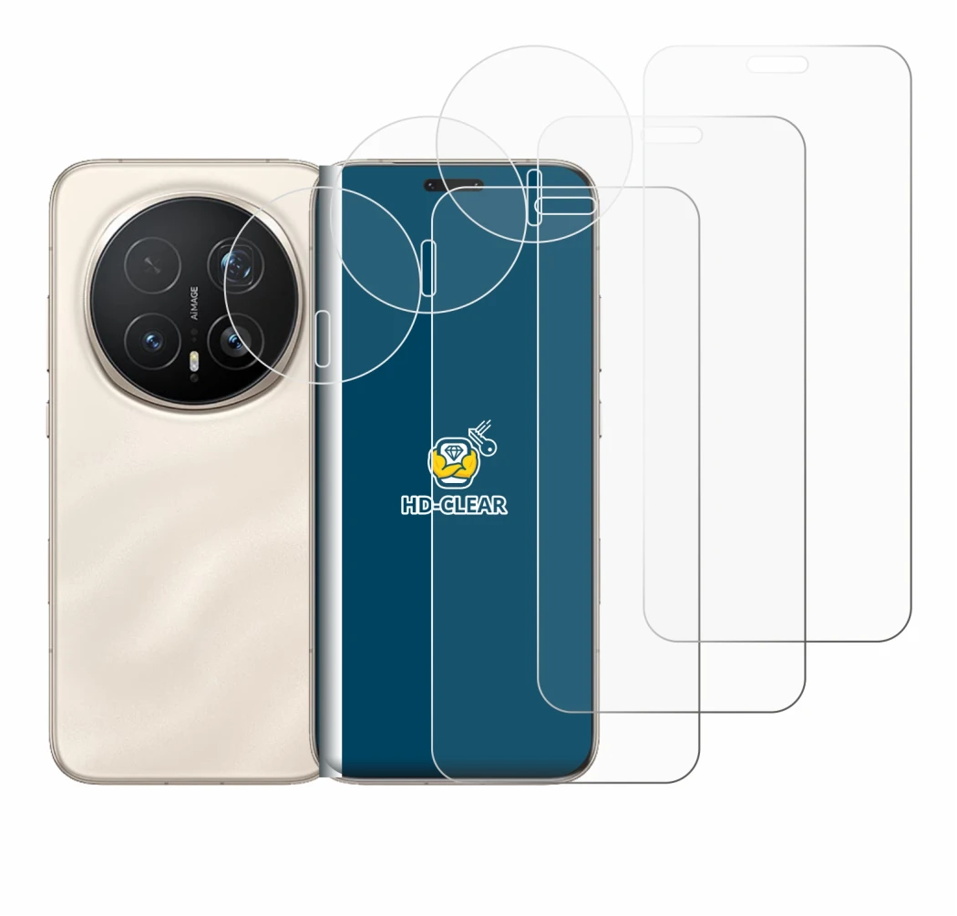 Immagine del dispositivo Honor Magic 8 Pro (Fronte+Fotocamera) con un'ampia varietà di protezioni per lo schermo.