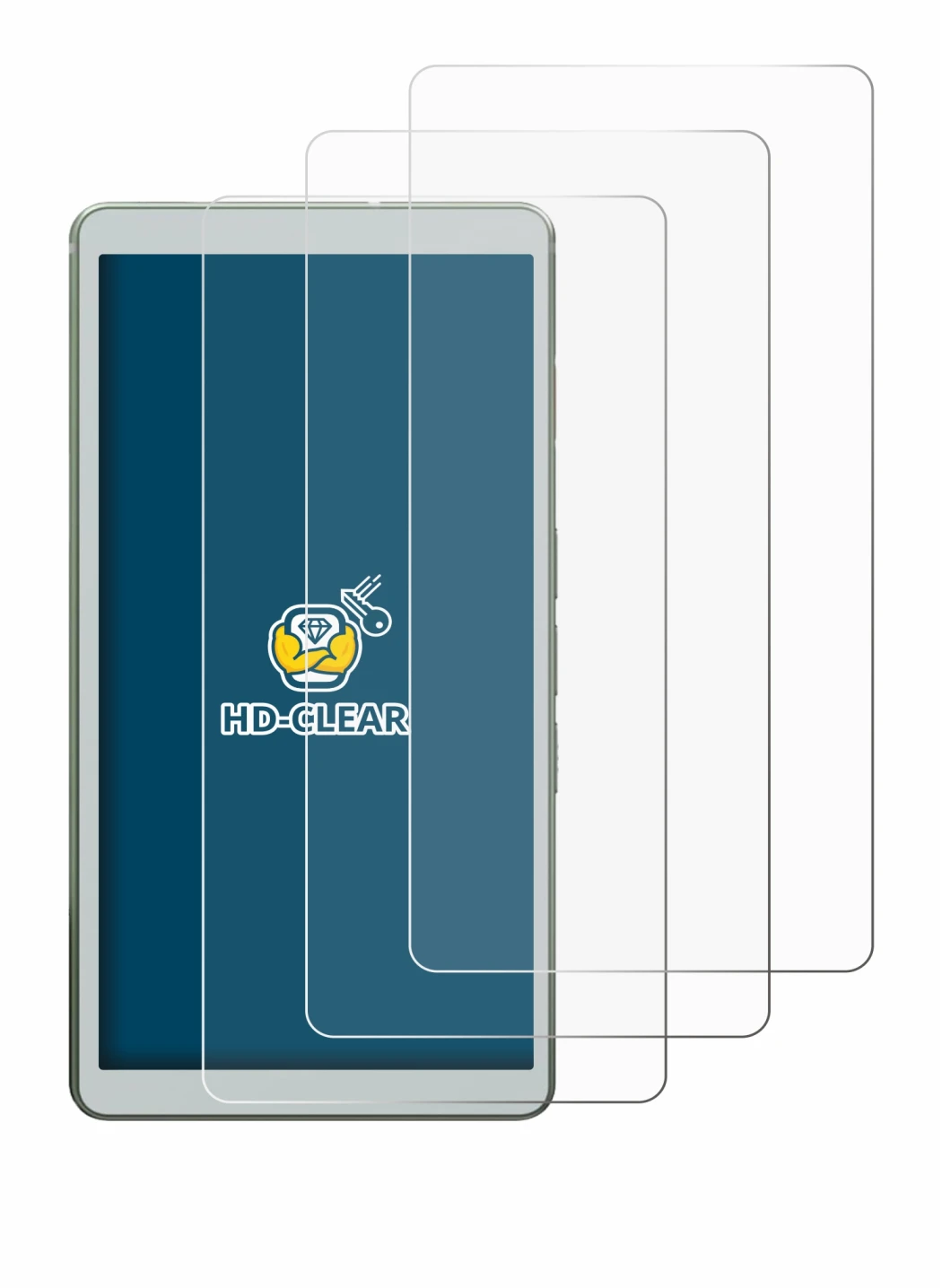 Immagine del dispositivo Viwoods AiPaper Reader con un'ampia varietà di protezioni per lo schermo.