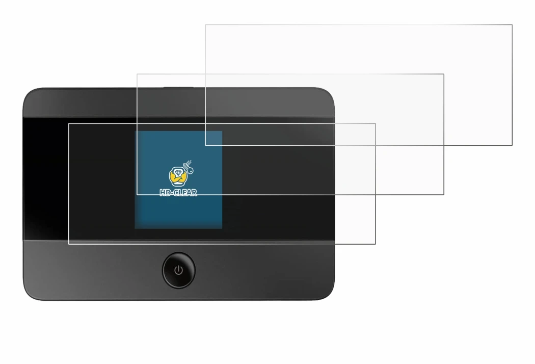 Immagine del dispositivo TP-Link M7350 con un'ampia varietà di protezioni per lo schermo.