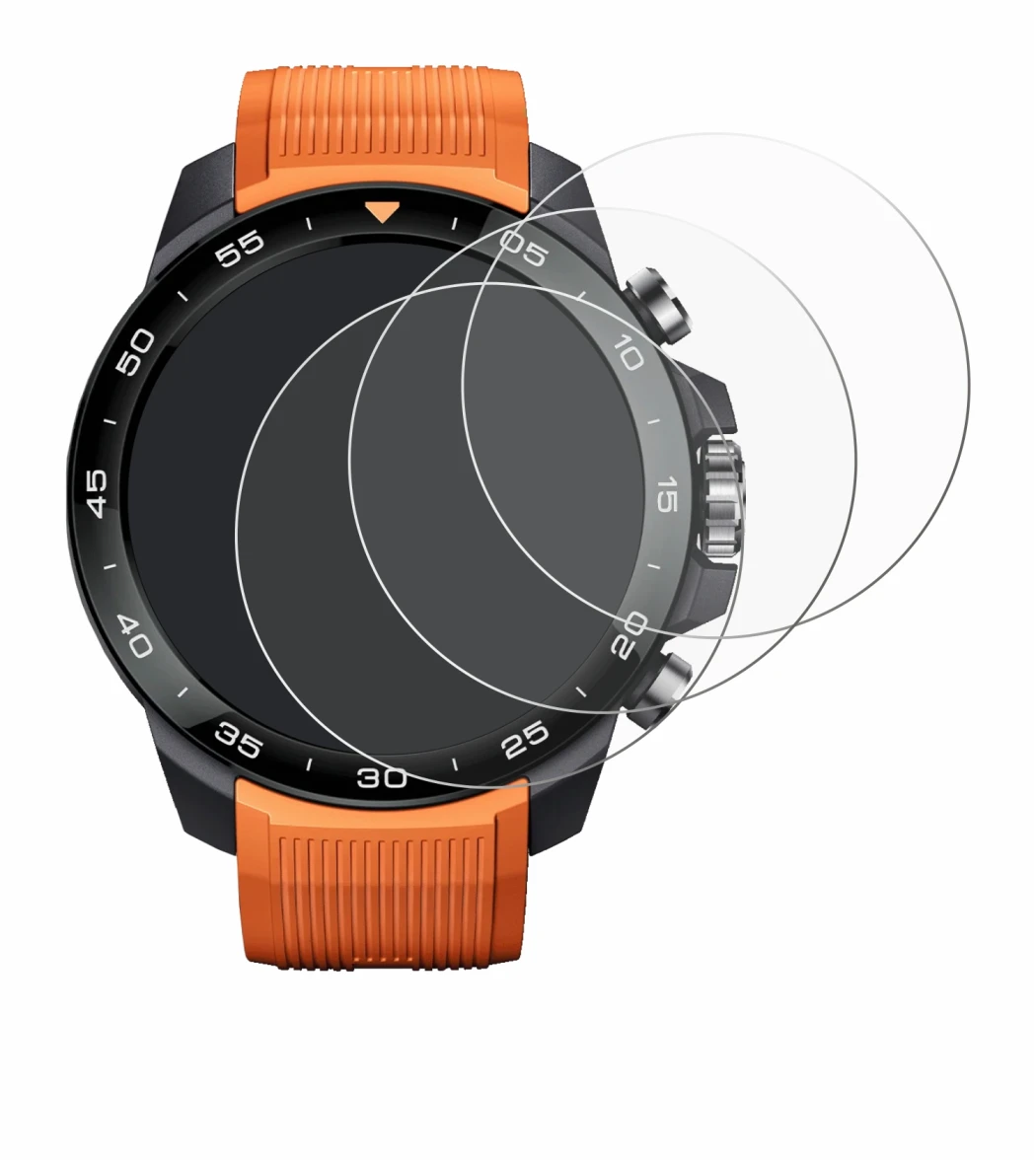 Immagine del dispositivo Xiaomi Mibro GS Explorer S con un'ampia varietà di protezioni per lo schermo.