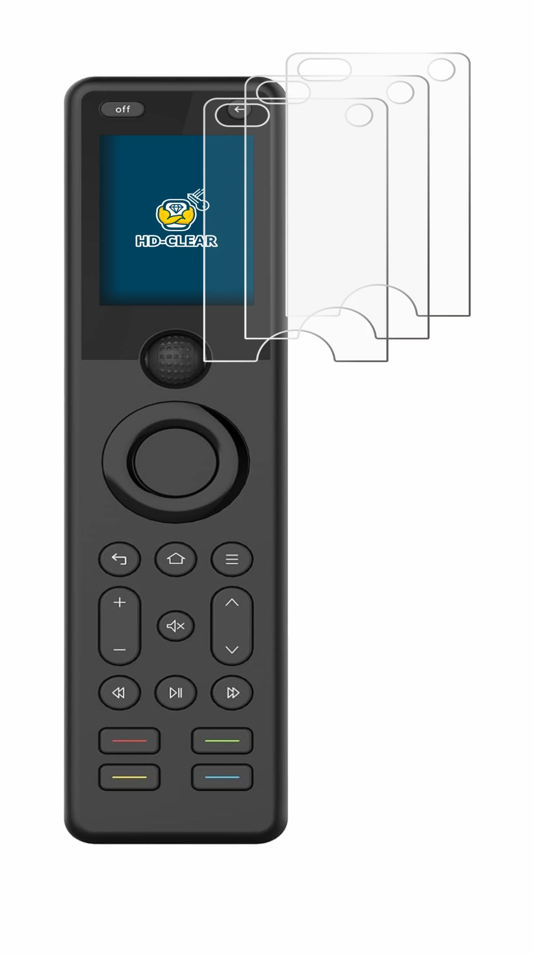 Immagine del dispositivo Sofabaton X1S con un'ampia varietà di protezioni per lo schermo.