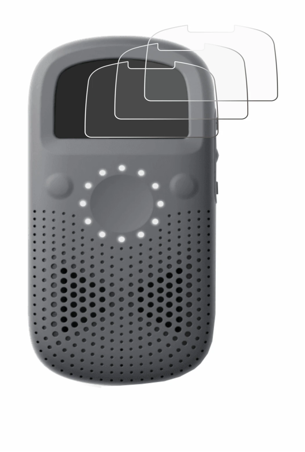 Immagine del dispositivo Relay X con un'ampia varietà di protezioni per lo schermo.