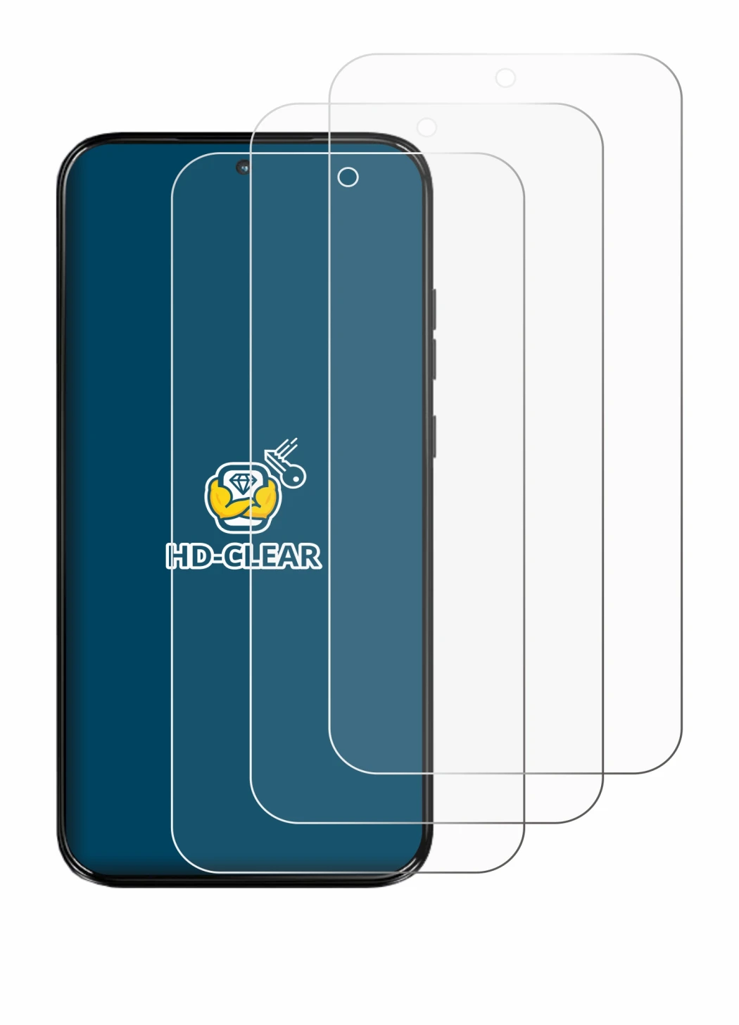 Immagine del dispositivo Motorola Moto G77 con un'ampia varietà di protezioni per lo schermo.