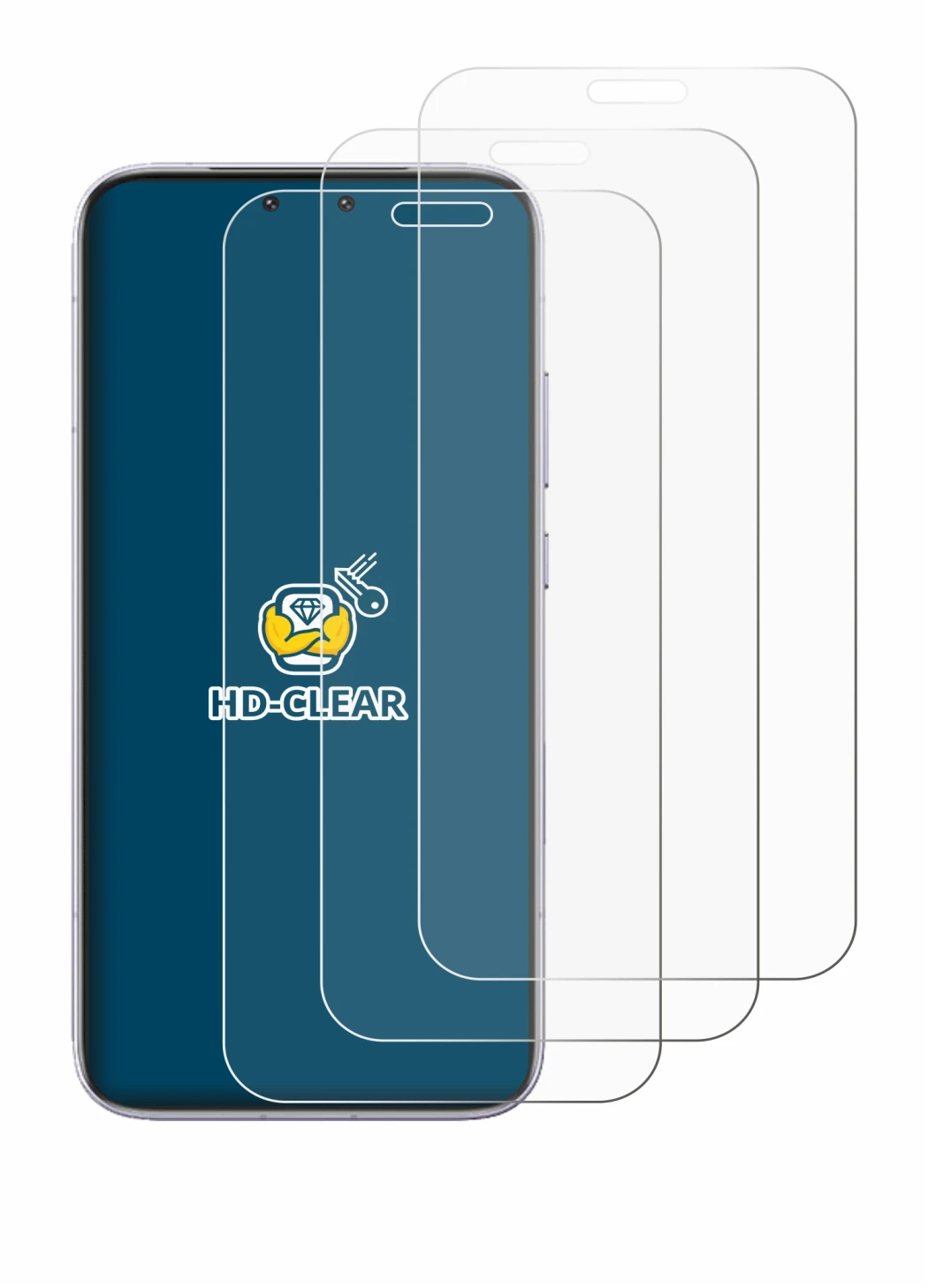 Immagine del dispositivo Honor Magic 8 RSR Porsche Design con un'ampia varietà di protezioni per lo schermo.