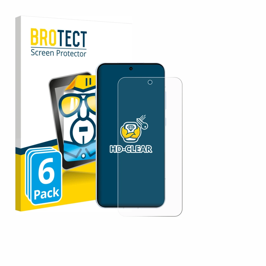 Parte frontale di una confezione del prodotto con il logo del marchio BROTECT. Accanto è raffigurato il dispositivo Oppo Find 