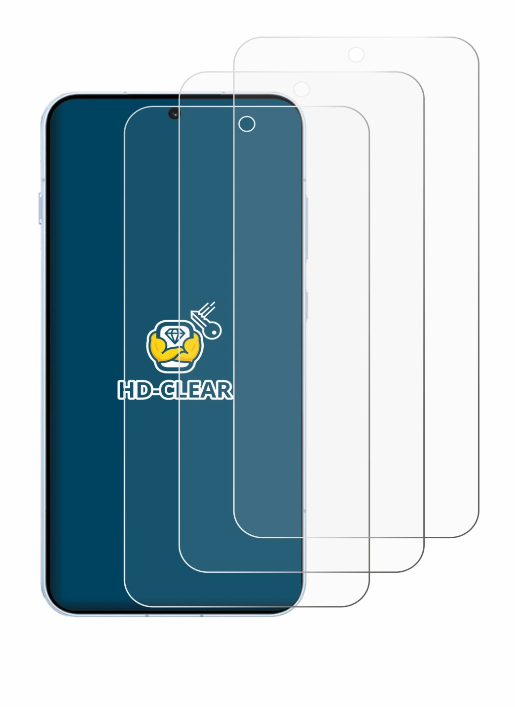 Immagine del dispositivo Oppo Find X8s 4G con un'ampia varietà di protezioni per lo schermo.