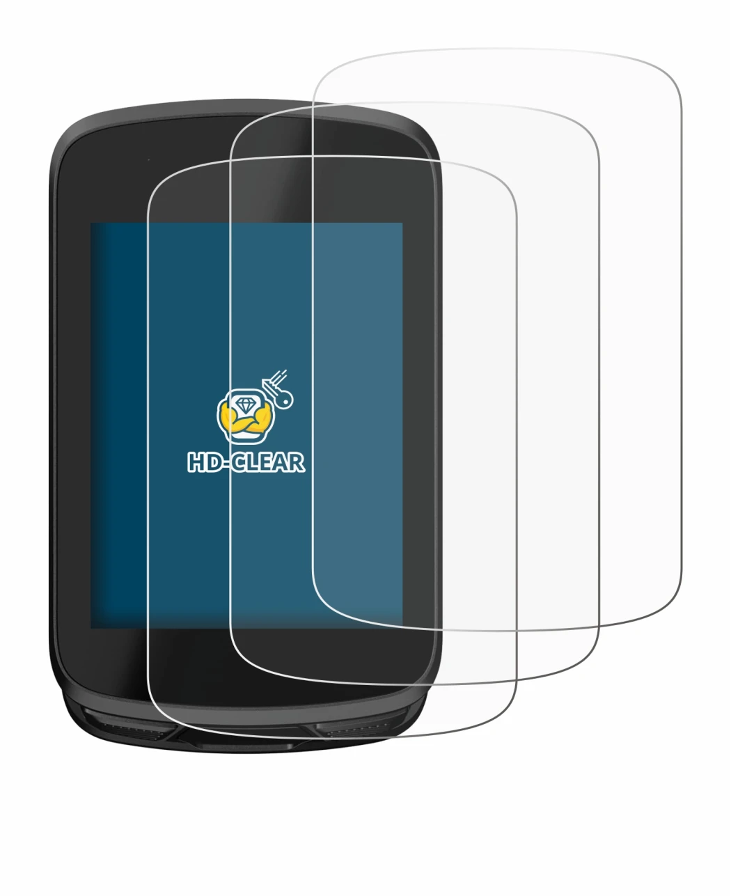 Immagine del dispositivo Magene C606 Pro con un'ampia varietà di protezioni per lo schermo.