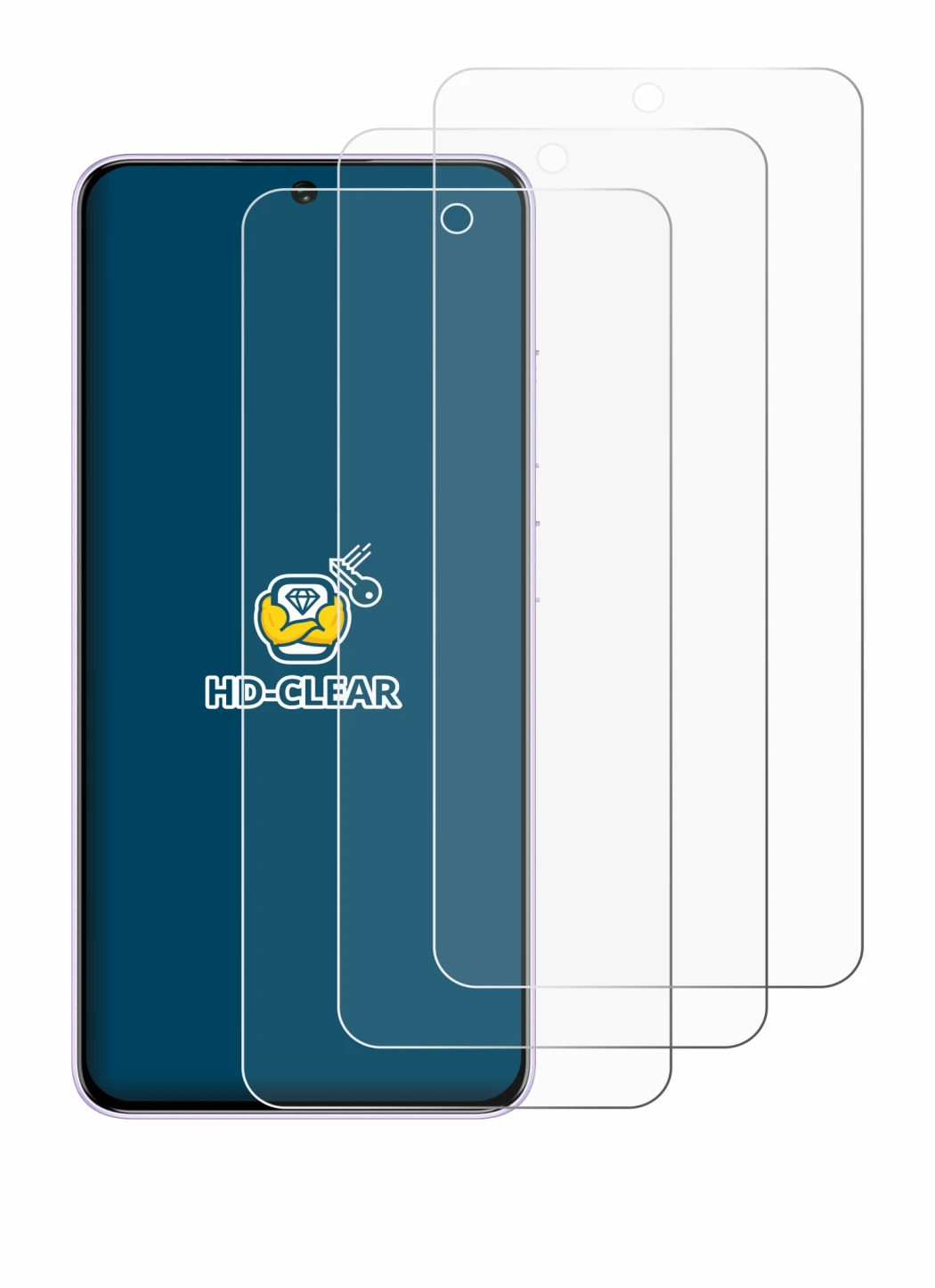 Immagine del dispositivo Oukitel C26 con un'ampia varietà di protezioni per lo schermo.
