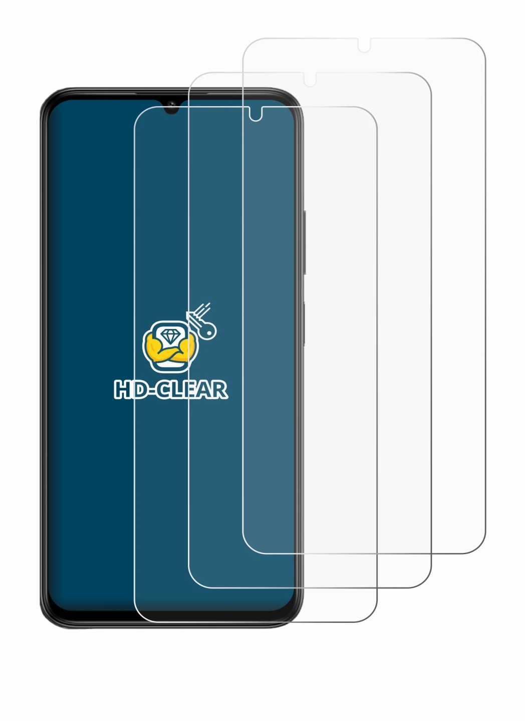 Immagine del dispositivo Lava Bold N2 con un'ampia varietà di protezioni per lo schermo.