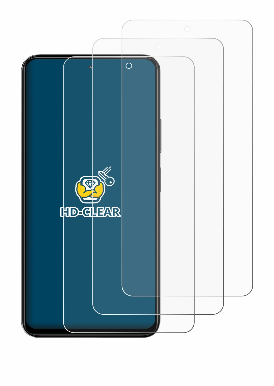 Immagine del dispositivo Blackview Color 6 con un'ampia varietà di protezioni per lo schermo.