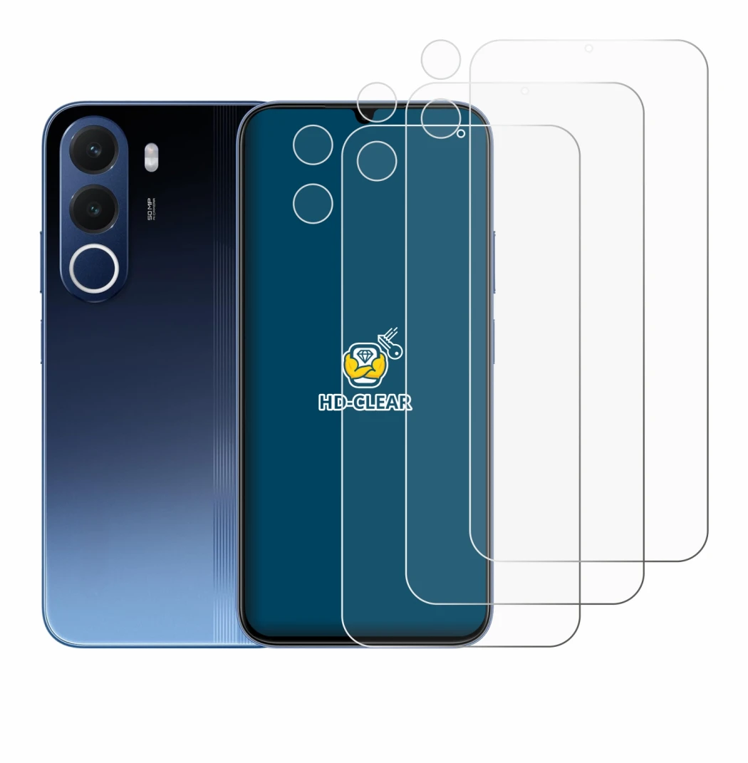 Immagine del dispositivo realme C100x (Fronte+Fotocamera) con un'ampia varietà di protezioni per lo schermo.
