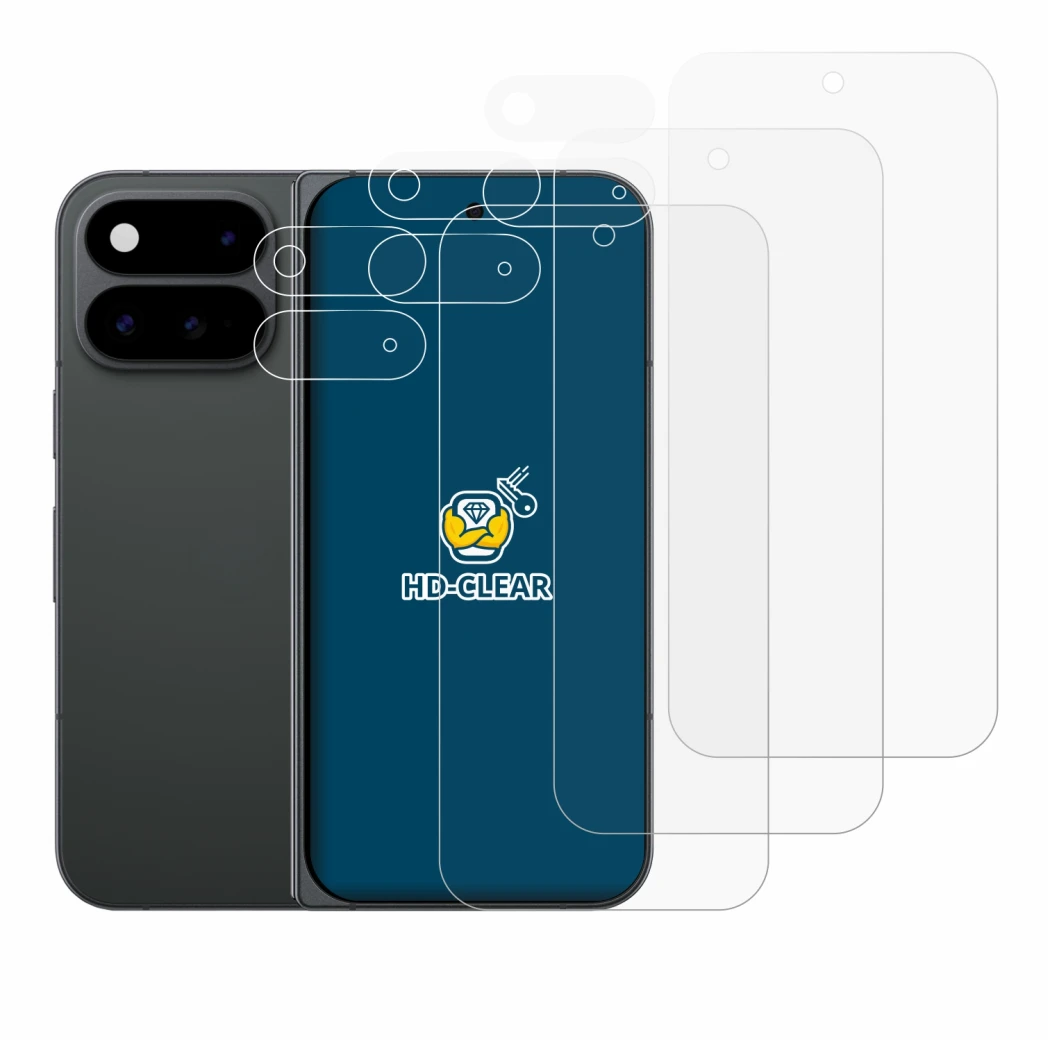 Immagine del dispositivo Google Pixel 11 Pro Fold (Fronte+Fotocamera) con un'ampia varietà di protezioni per lo schermo.