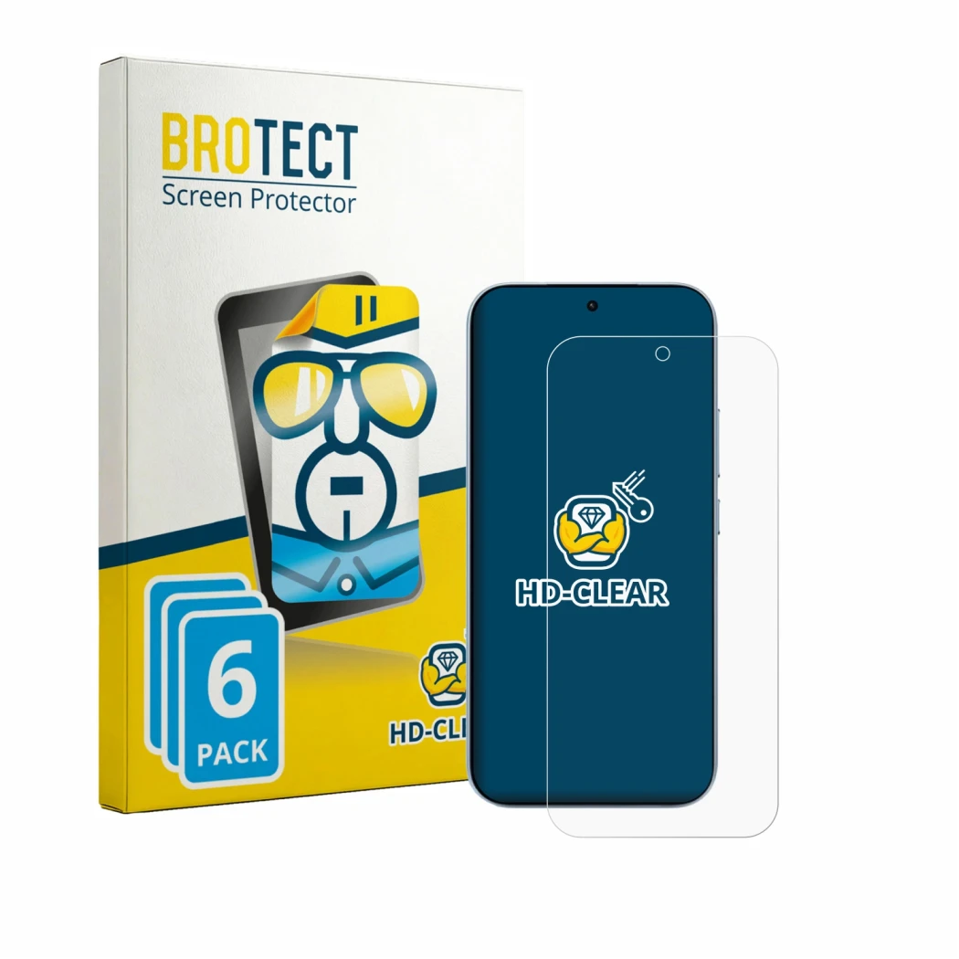 Parte frontale di una confezione del prodotto con il logo del marchio BROTECT. Accanto è raffigurato il dispositivo Xiaomi 17T