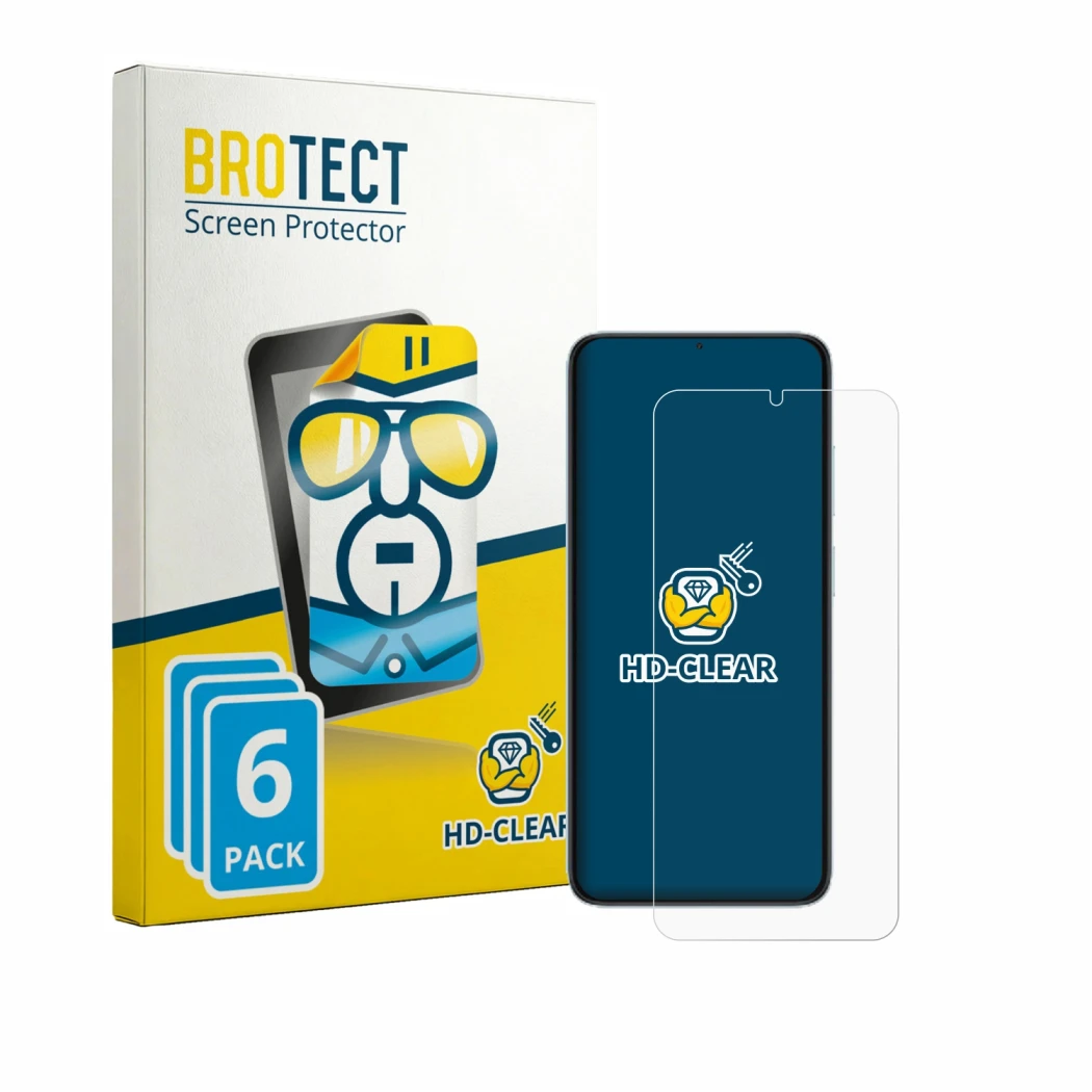 Parte frontale di una confezione del prodotto con il logo del marchio BROTECT. Accanto è raffigurato il dispositivo Doogee Not