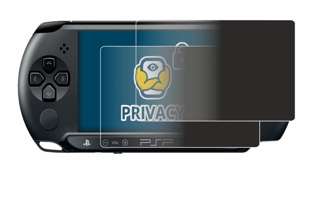Immagine del dispositivo Sony PSP 1004 con un'ampia varietà di protezioni per lo schermo.