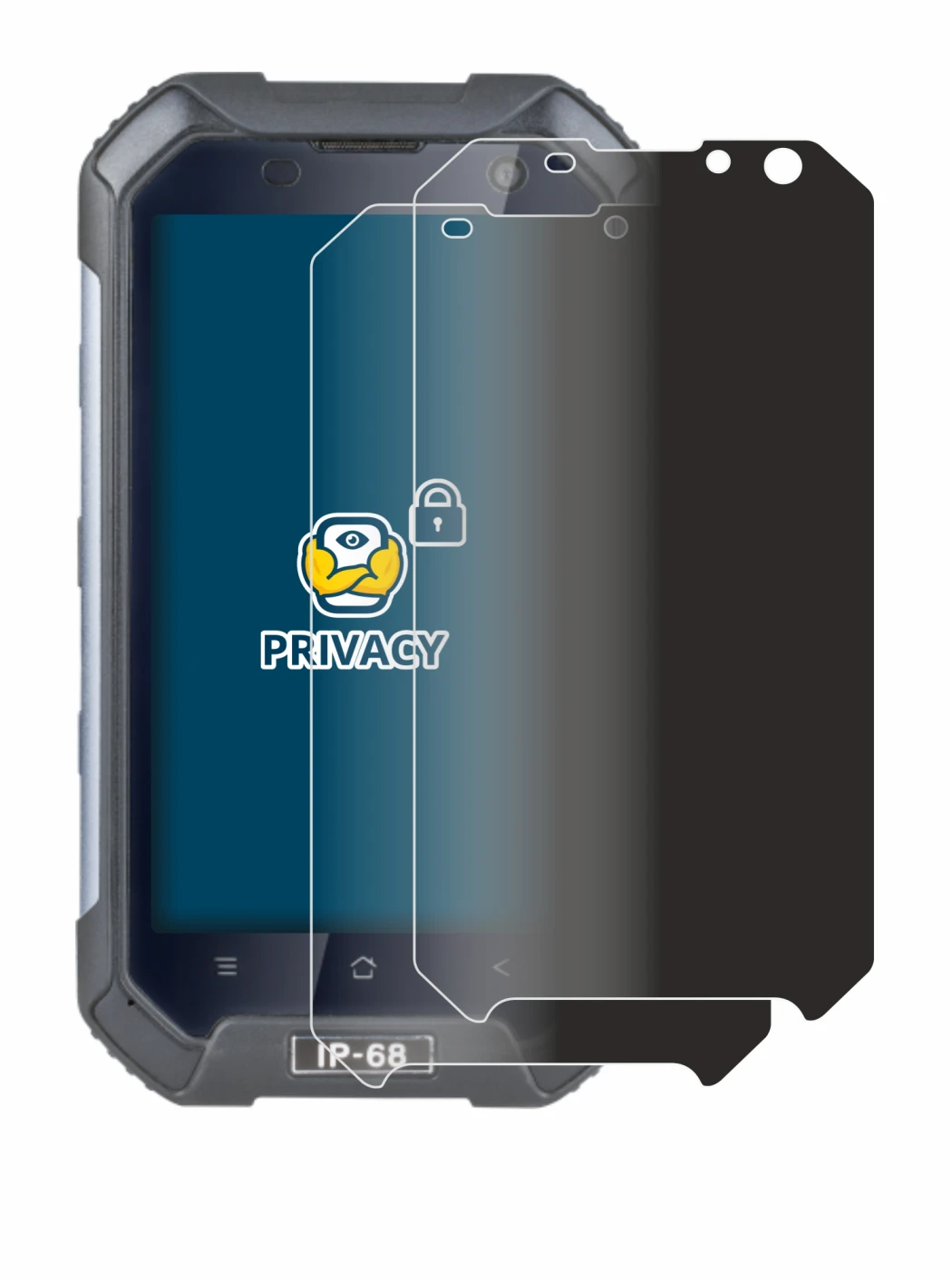 Immagine del dispositivo GoClever Quantum 470 Pro con un'ampia varietà di protezioni per lo schermo.