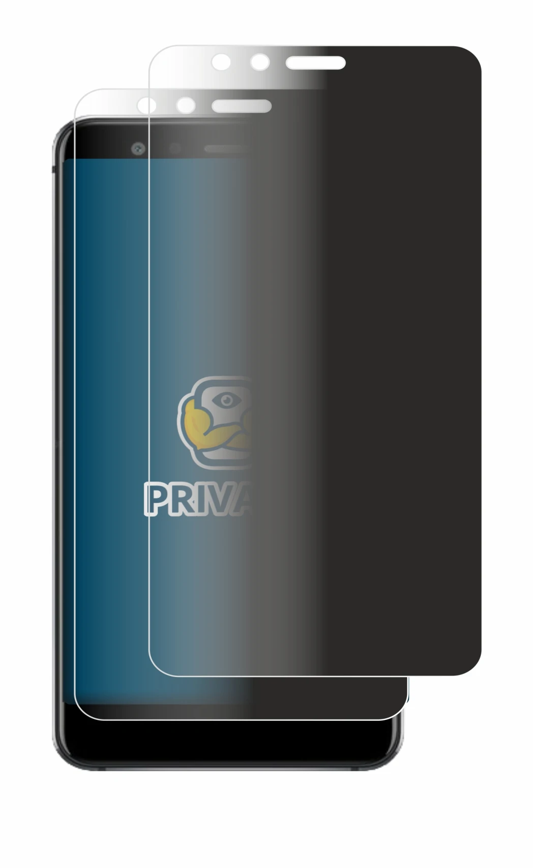 Immagine del dispositivo Huawei P10 Lite con un'ampia varietà di protezioni per lo schermo.