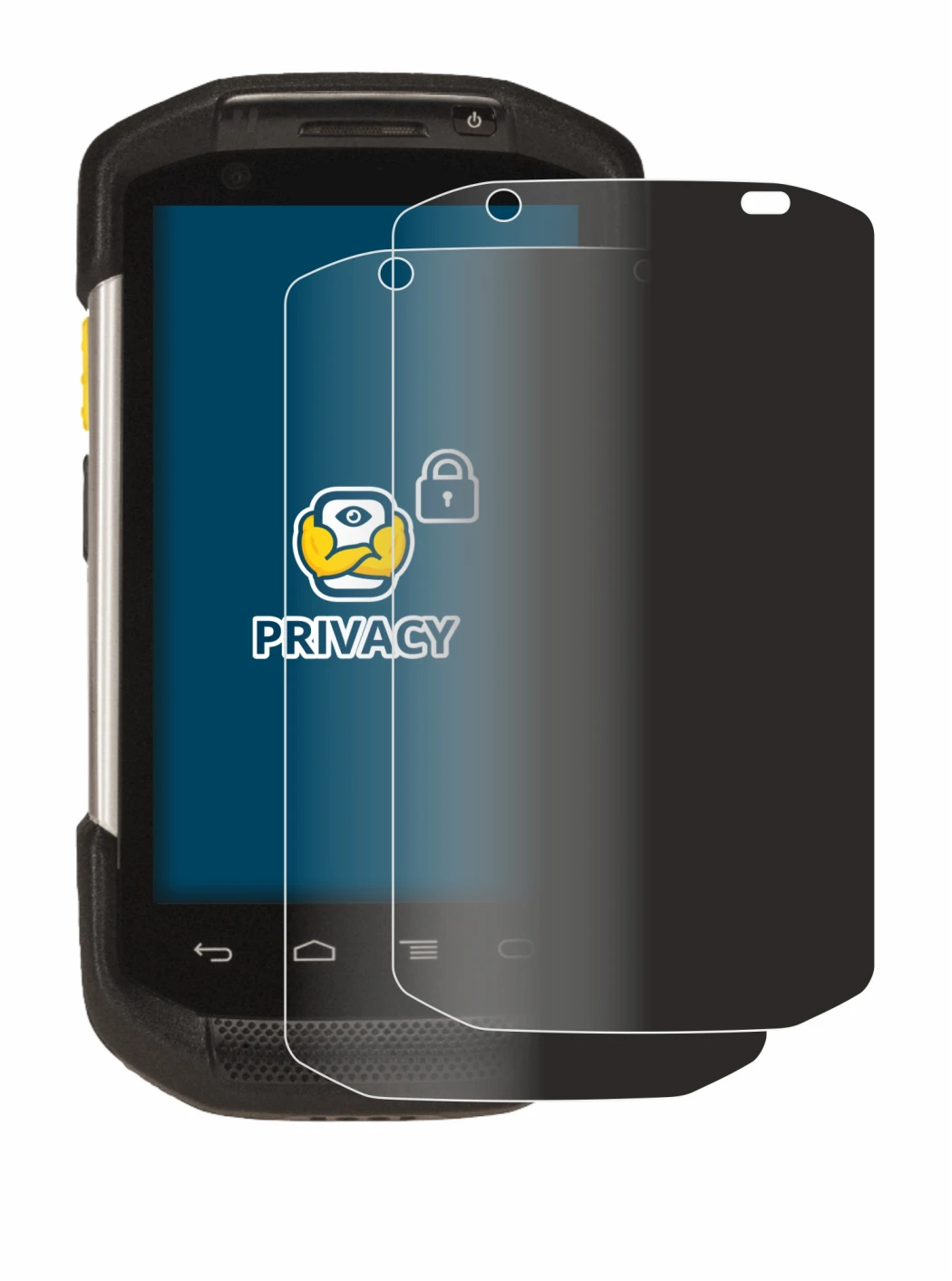 Immagine del dispositivo Zebra TC77 con un'ampia varietà di protezioni per lo schermo.