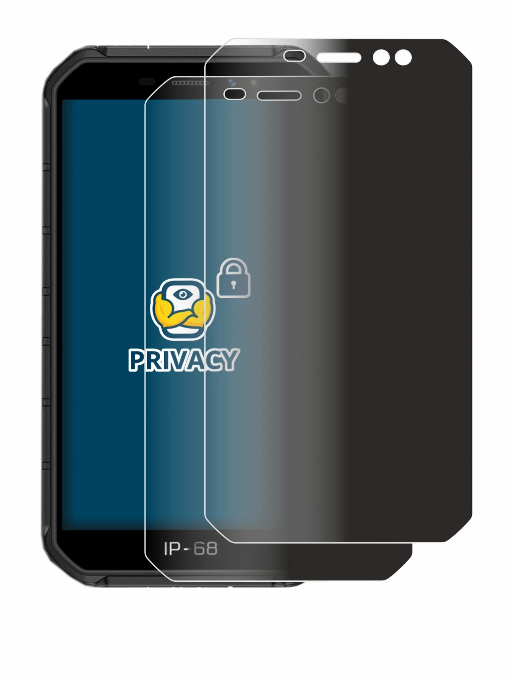 Immagine del dispositivo Ulefone Armor X7 con un'ampia varietà di protezioni per lo schermo.