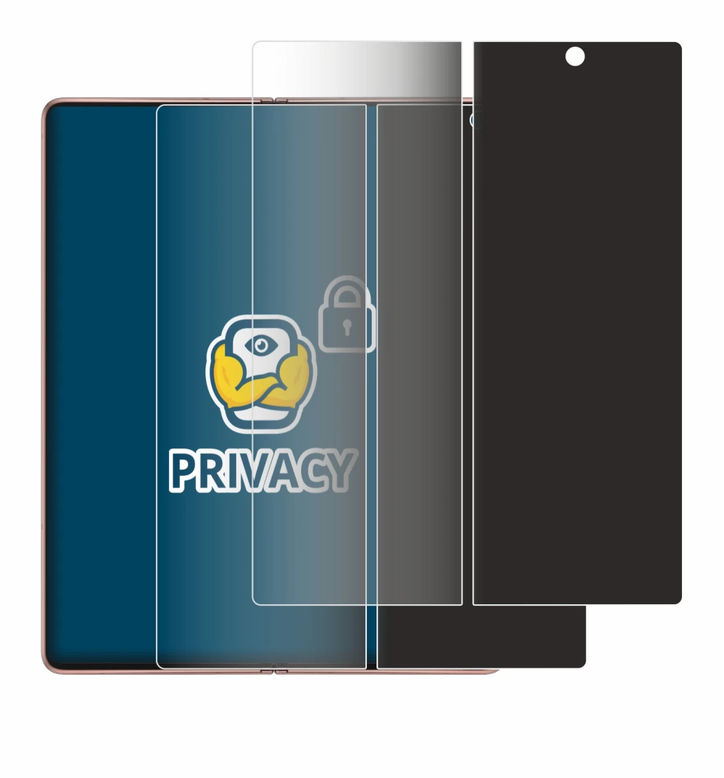 Immagine del dispositivo Samsung Galaxy Z Fold 2 5G (Display interno) con un'ampia varietà di protezioni per lo schermo.