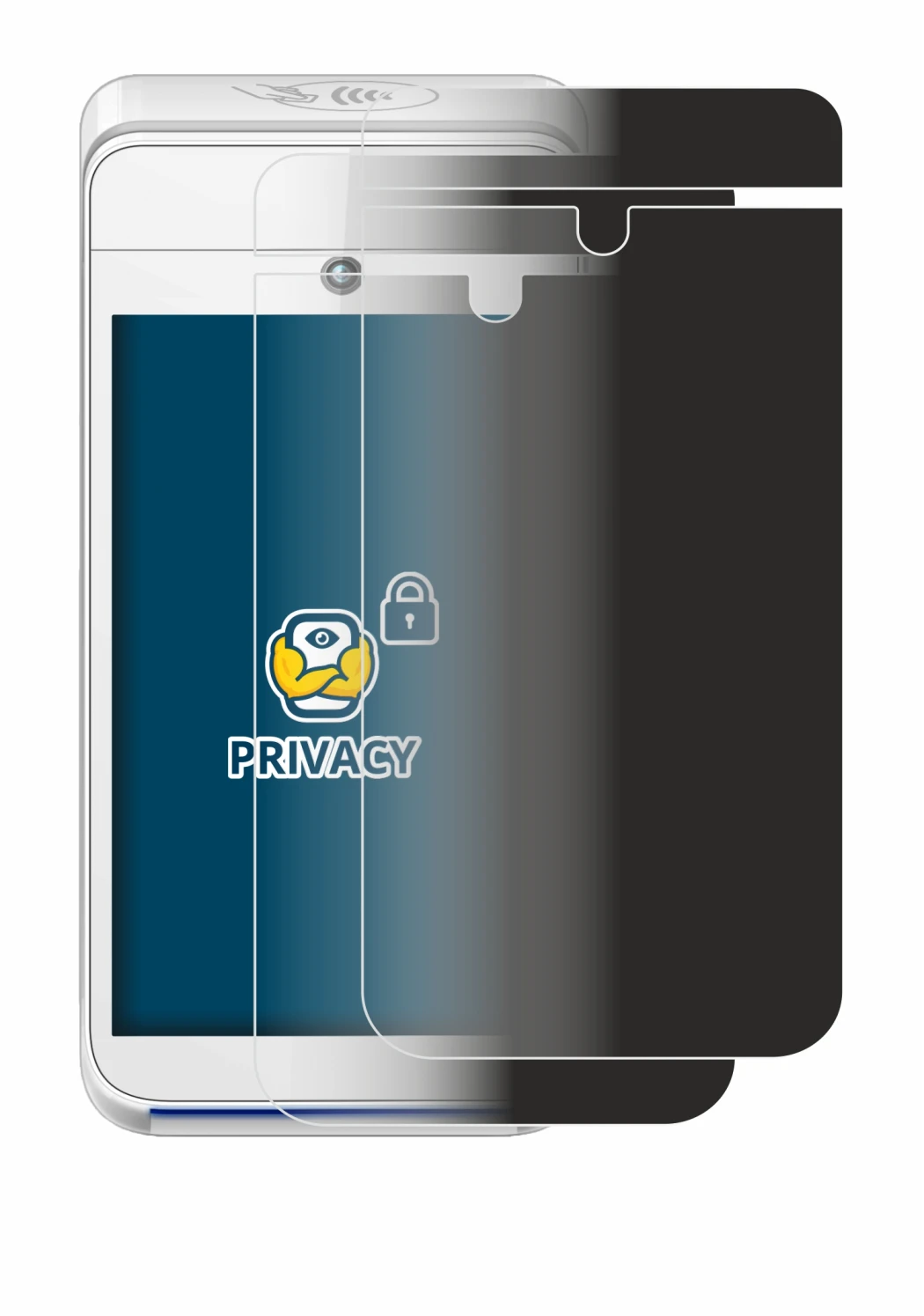 Immagine del dispositivo Pax A920 con un'ampia varietà di protezioni per lo schermo.