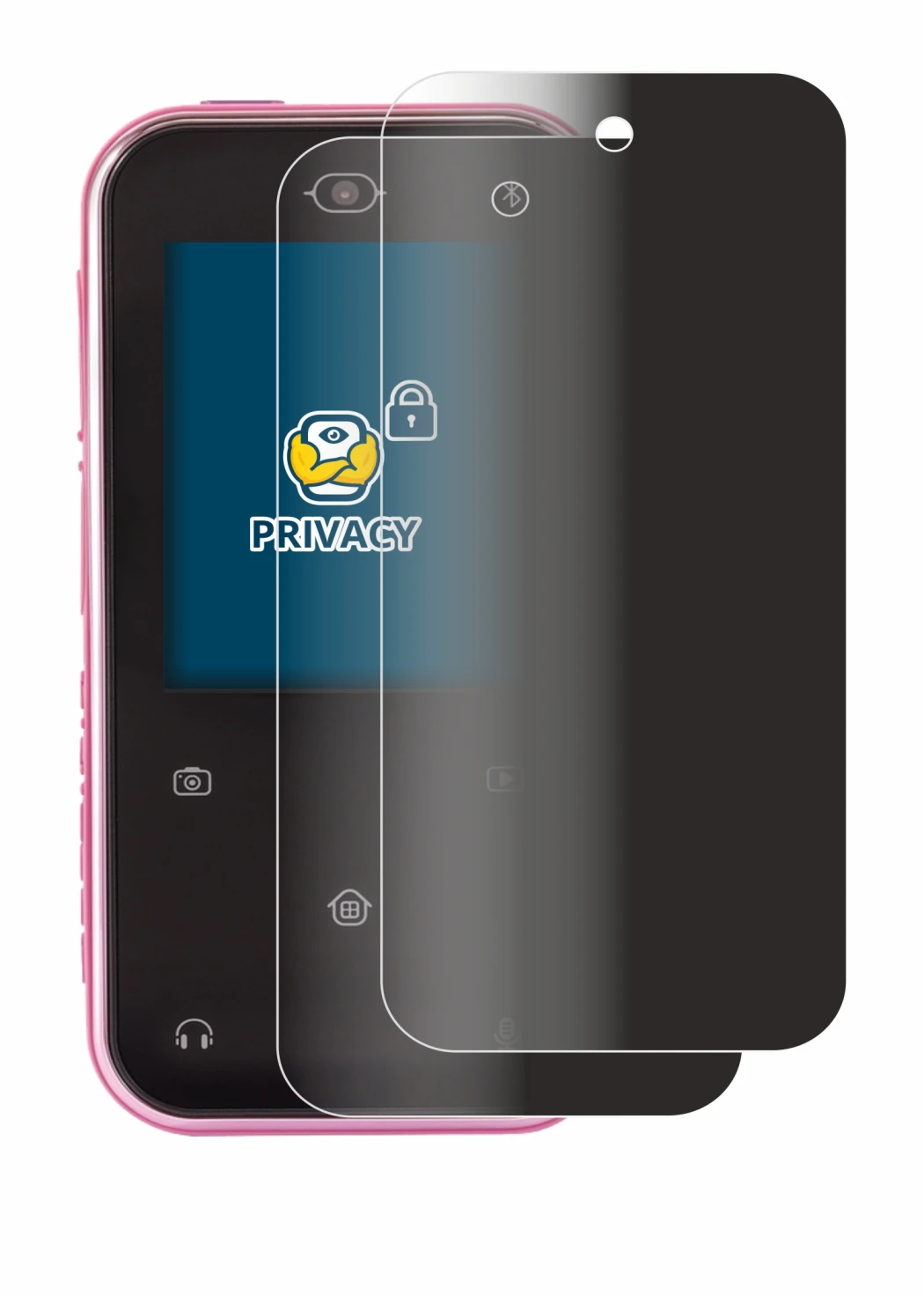 Immagine del dispositivo Vtech Kidizoom Snap Touch con un'ampia varietà di protezioni per lo schermo.