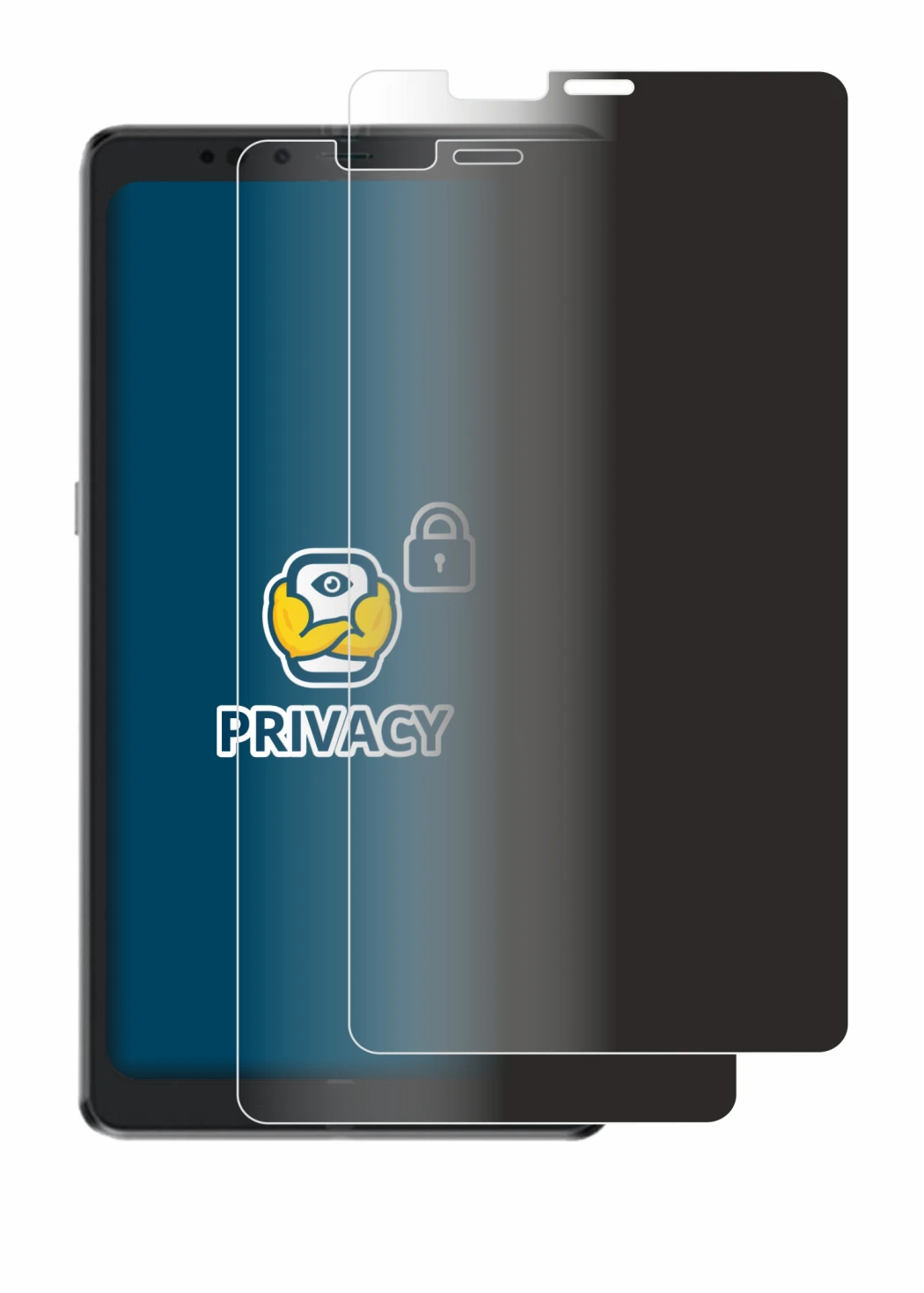 Immagine del dispositivo Hisense A9 con un'ampia varietà di protezioni per lo schermo.