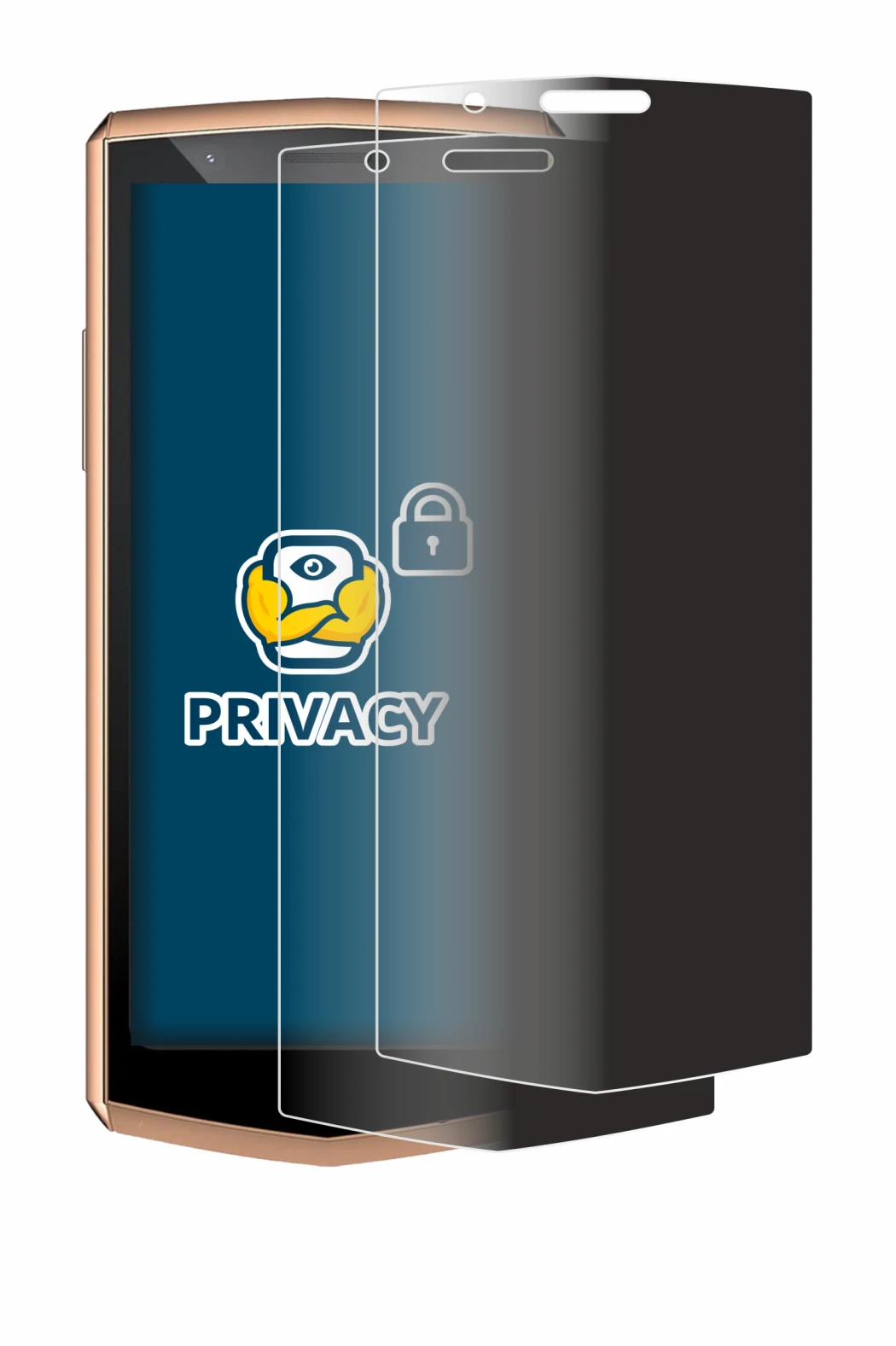 Immagine del dispositivo Cubot Pocket 3 con un'ampia varietà di protezioni per lo schermo.