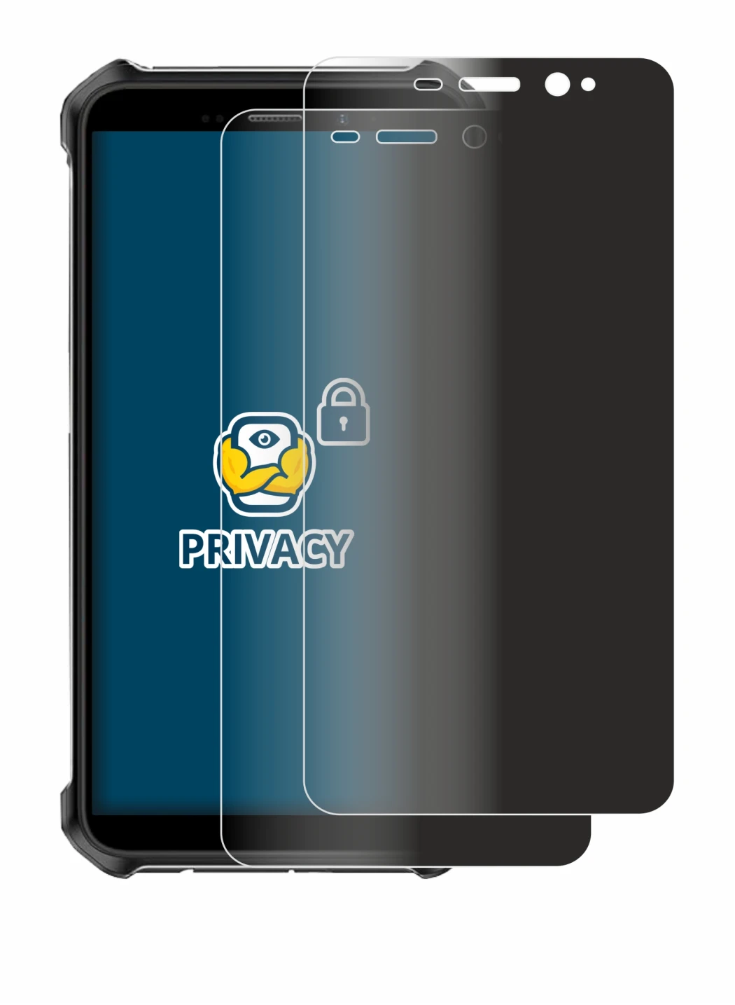 Immagine del dispositivo Ulefone Armor X12 Pro con un'ampia varietà di protezioni per lo schermo.