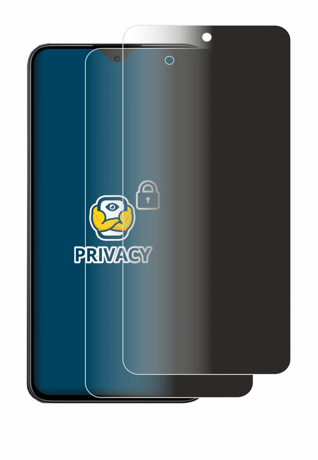 Immagine del dispositivo Honor 90 Smart con un'ampia varietà di protezioni per lo schermo.