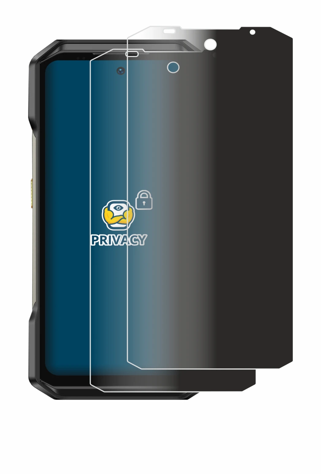 Immagine del dispositivo Ulefone Armor 27T Pro con un'ampia varietà di protezioni per lo schermo.