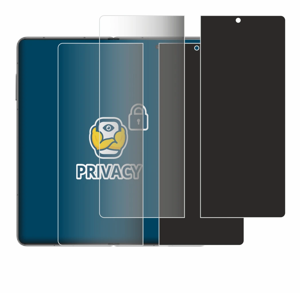 Immagine del dispositivo Honor Magic V3 (inneres Display) con un'ampia varietà di protezioni per lo schermo.