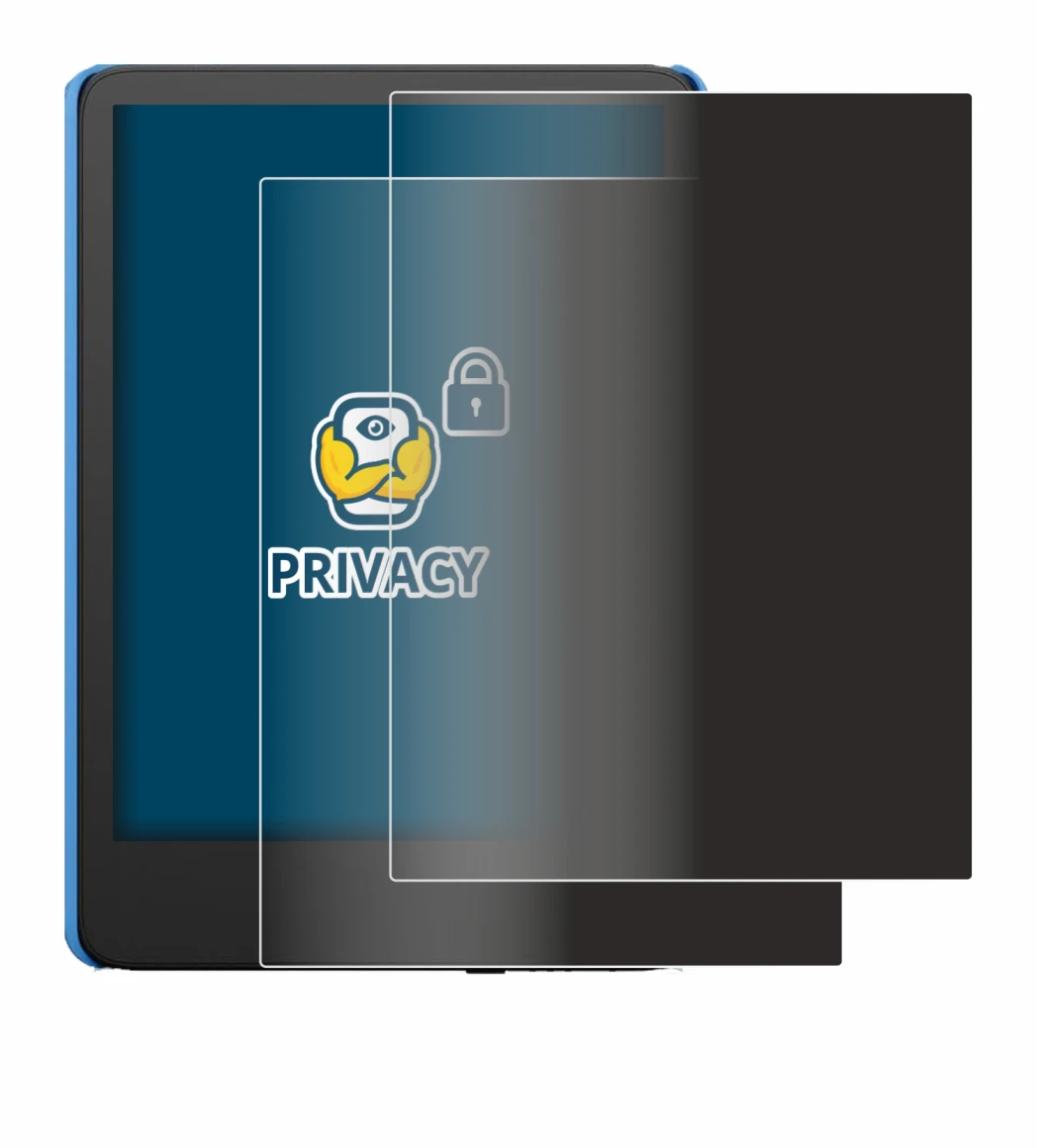 Immagine del dispositivo Amazon Kindle Kids (2024) con un'ampia varietà di protezioni per lo schermo.