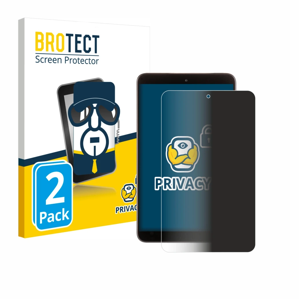 Parte frontale di una confezione del prodotto con il logo del marchio BROTECT. Accanto è raffigurato il dispositivo Nokia T10 