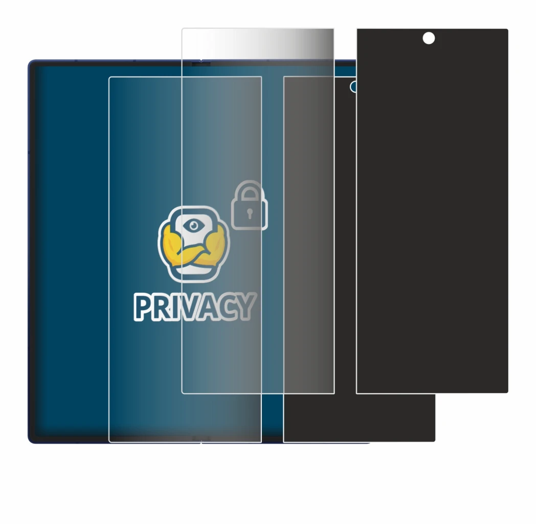 Immagine del dispositivo Samsung Galaxy Z Fold 7 (Display interno) con un'ampia varietà di protezioni per lo schermo.