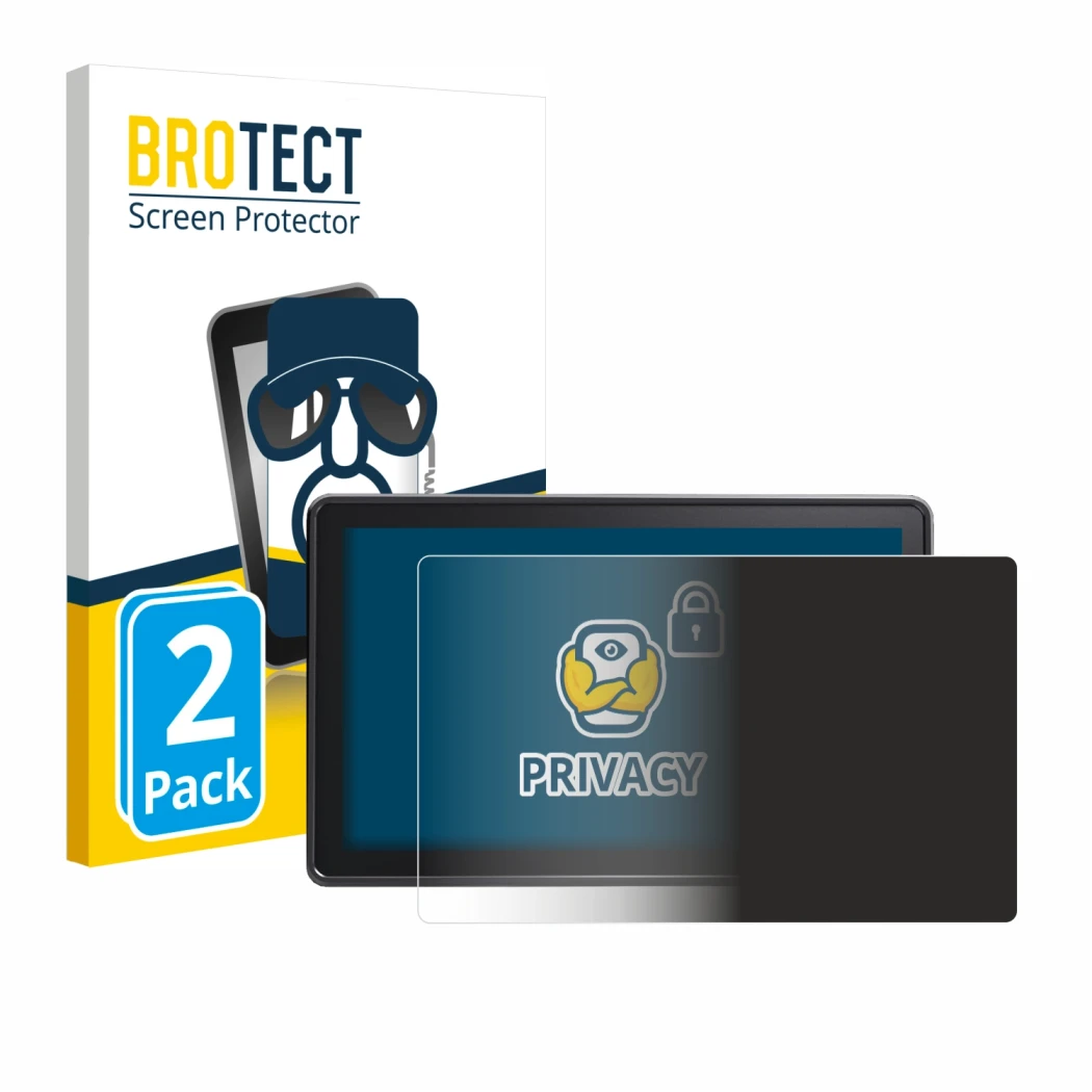 Parte frontale di una confezione del prodotto con il logo del marchio BROTECT. Accanto è raffigurato il dispositivo Osee G7 Pr