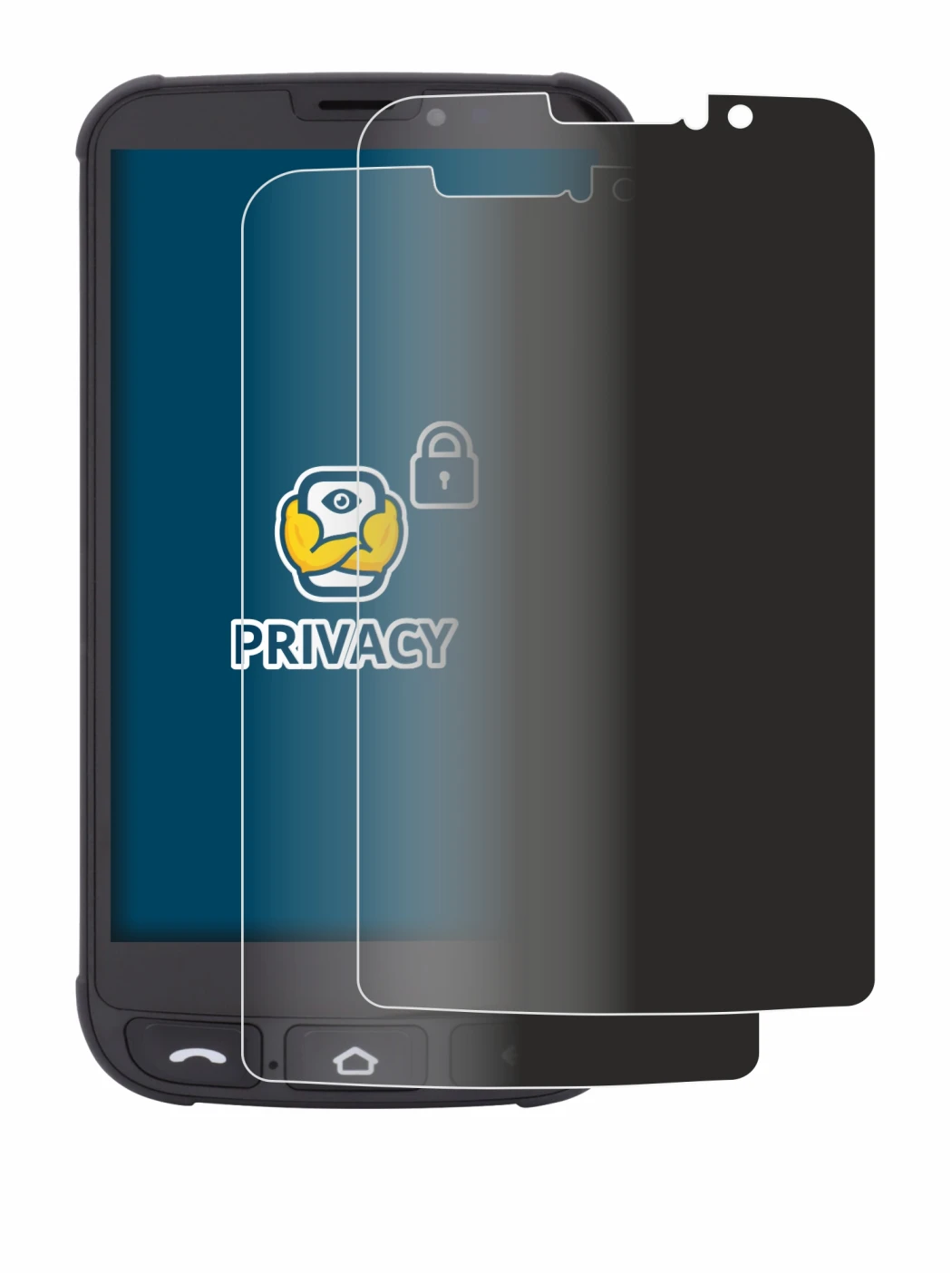 Immagine del dispositivo Olympia Neo Mini con un'ampia varietà di protezioni per lo schermo.