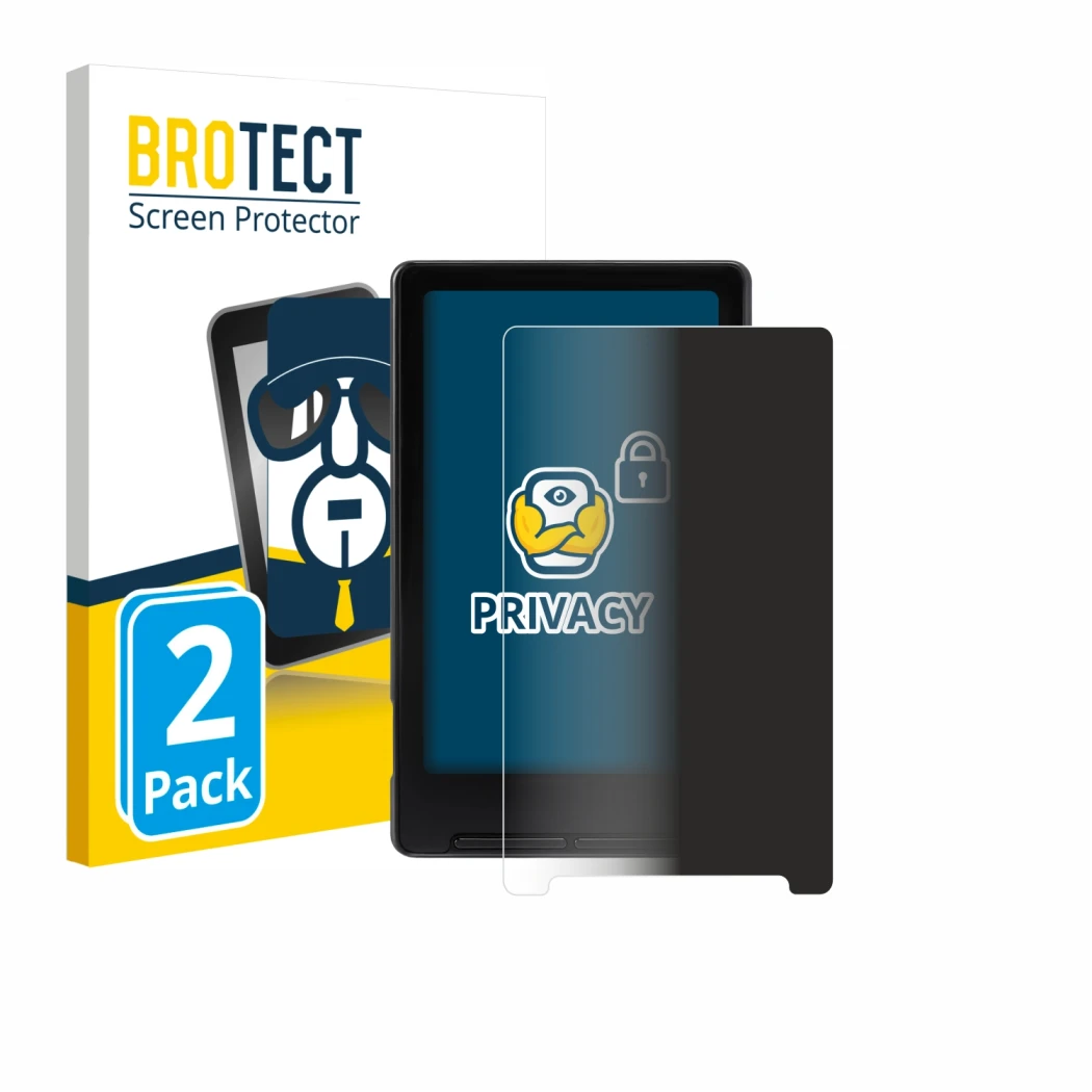 Parte frontale di una confezione del prodotto con il logo del marchio BROTECT. Accanto è raffigurato il dispositivo Xteink X4 