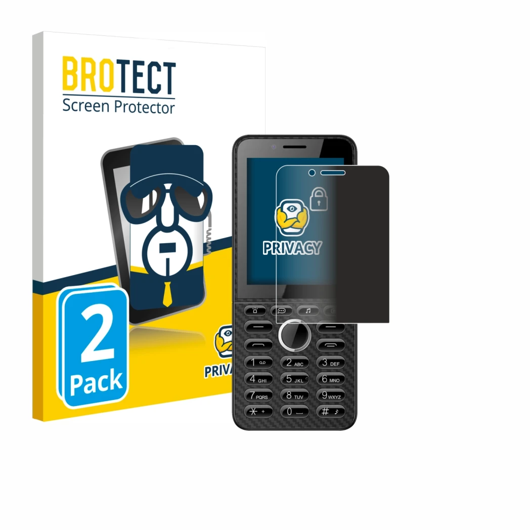 Parte frontale di una confezione del prodotto con il logo del marchio BROTECT. Accanto è raffigurato il dispositivo Energizer 