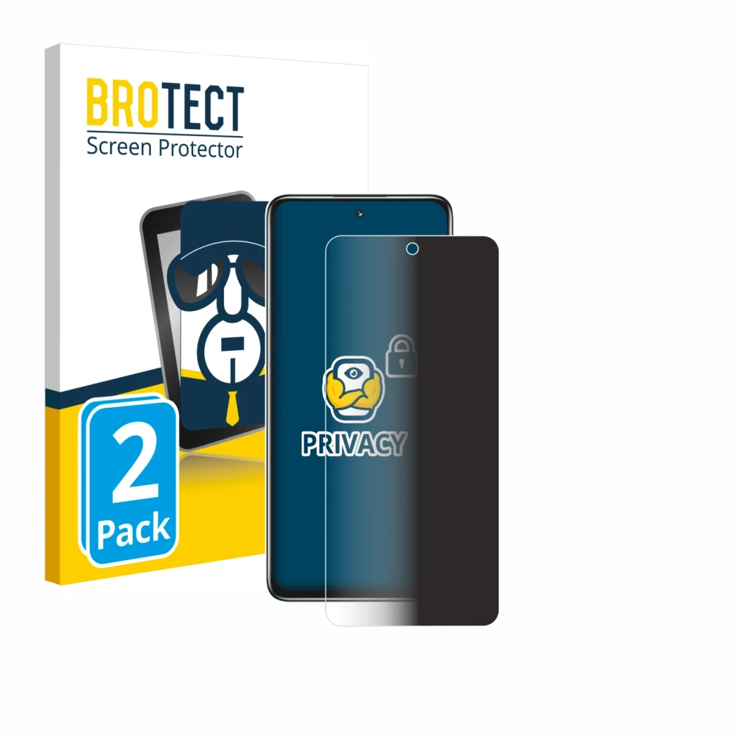 Parte frontale di una confezione del prodotto con il logo del marchio BROTECT. Accanto è raffigurato il dispositivo Huawei Nov