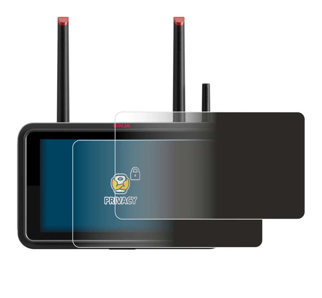 Immagine del dispositivo Atomos Ninja TX con un'ampia varietà di protezioni per lo schermo.