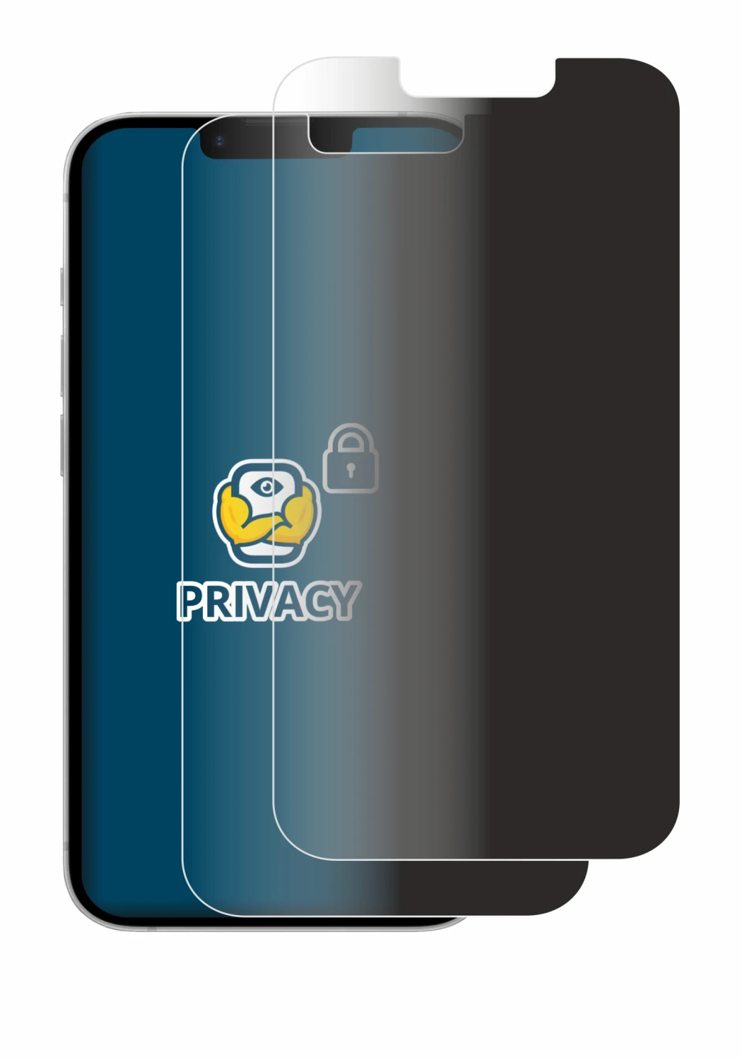 Immagine del dispositivo Apple iPhone 17e con un'ampia varietà di protezioni per lo schermo.