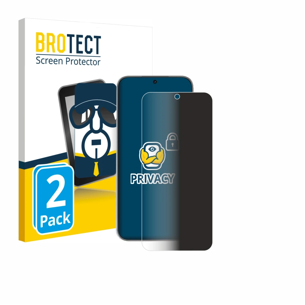 Parte frontale di una confezione del prodotto con il logo del marchio BROTECT. Accanto è raffigurato il dispositivo Huawei Nov